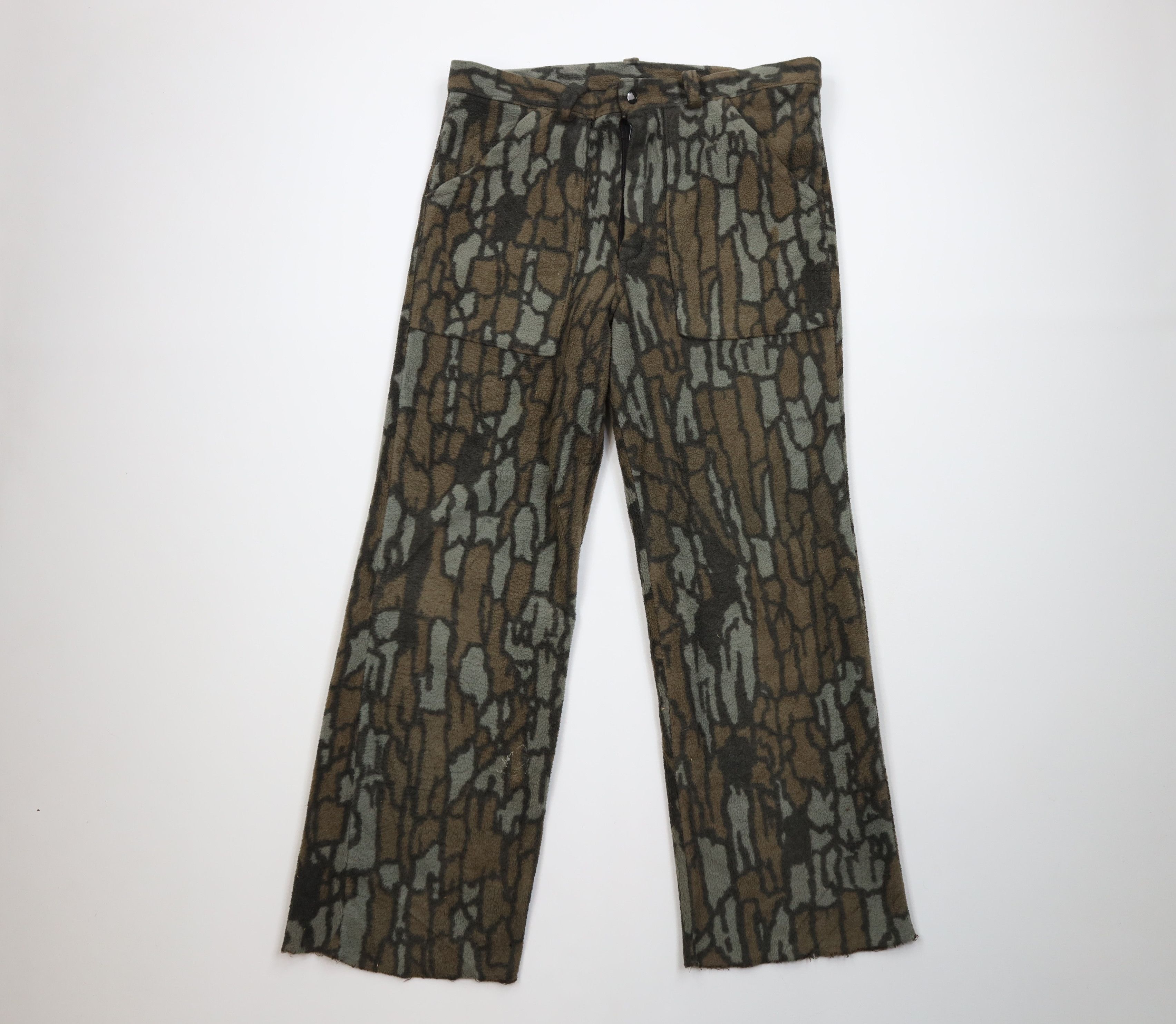 Vintage Vintage 80s 90s Streetwear Wide Leg Fleece Pants USA Size US 34 / EU 50 - 1 Thumbnail
