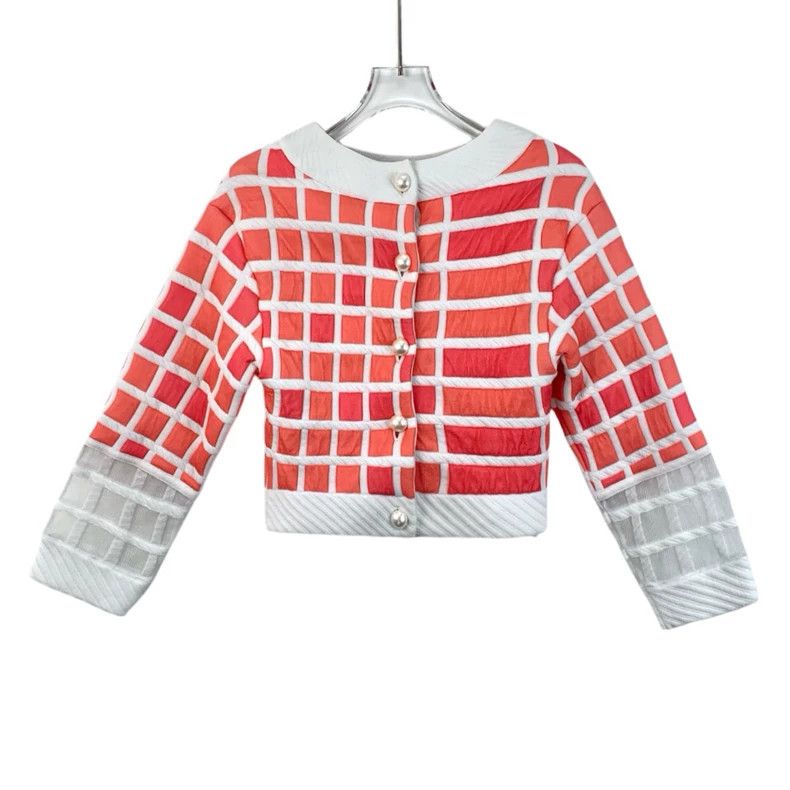 Chanel Chanel Color-Block Pearl Button Top - dmc Size US S / EU 44-46 / 1 - 1 Thumbnail