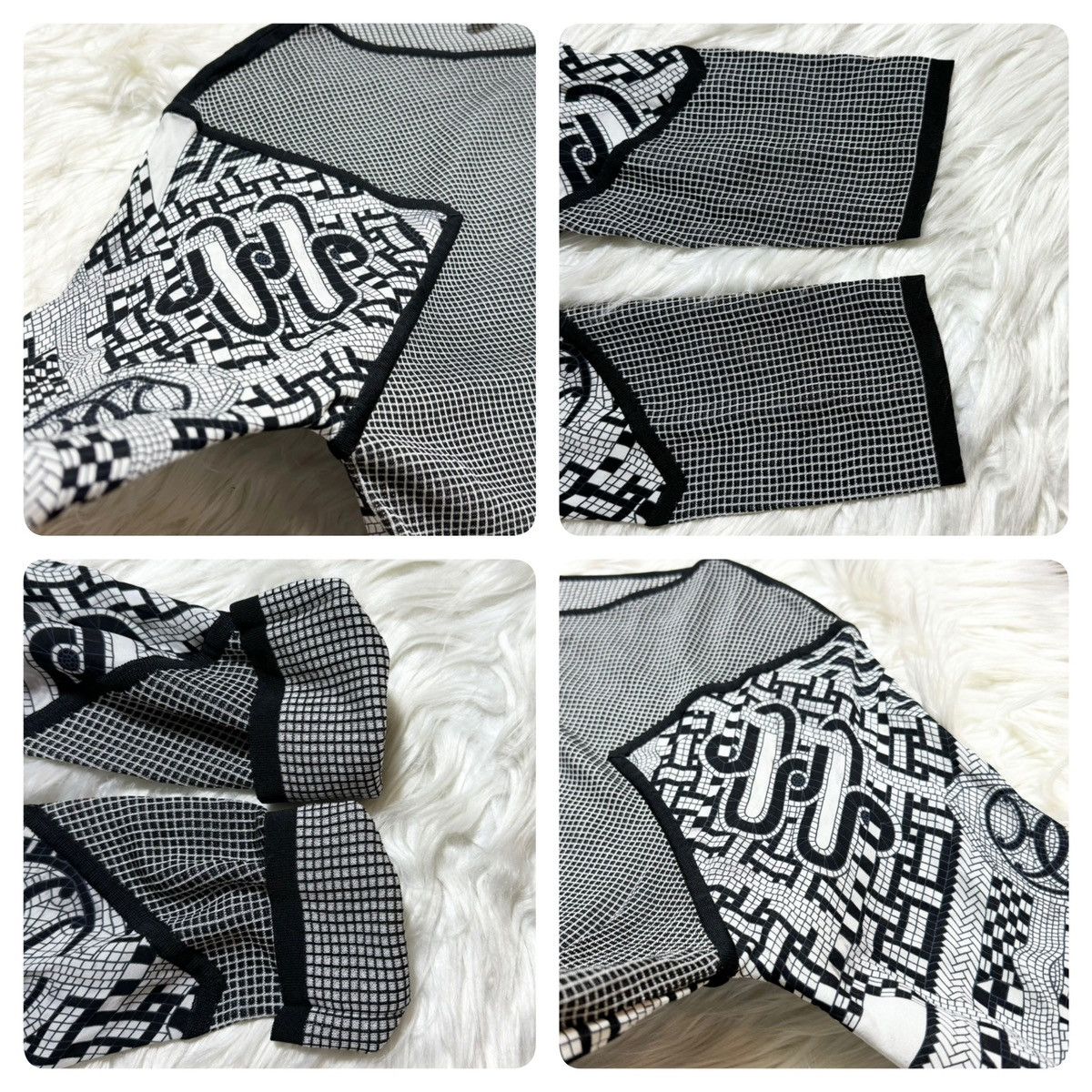 Hermes , Hermes new logo, art design switching, mosaic cut sew Size XS / US 0-2 / IT 36-38 - 3 Thumbnail