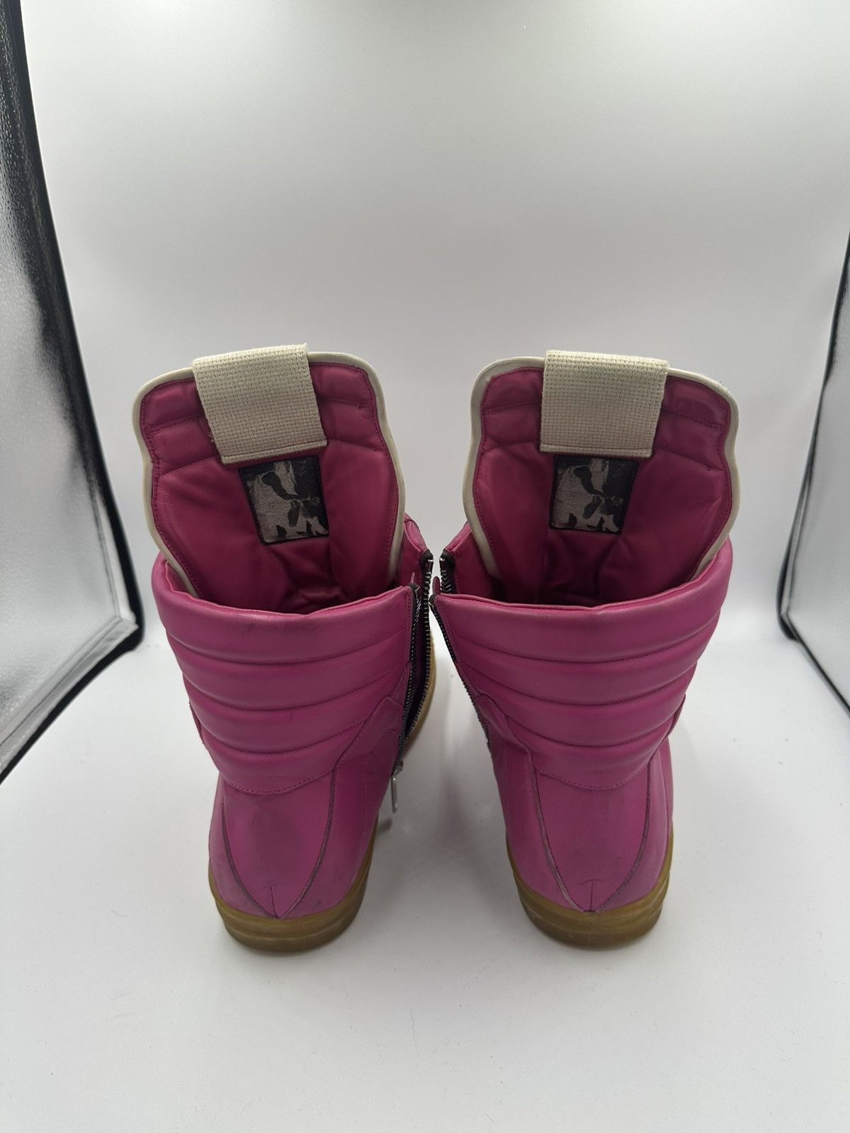 Rick Owens Rick Owens pink yellow sole geobasket Size US 13 / EU 46 - 6 Thumbnail