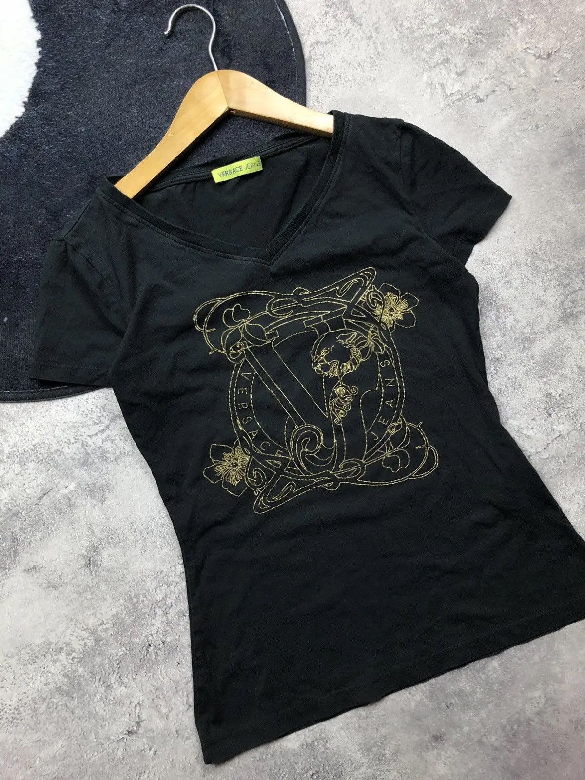 Versace VERSACE Jeans Luxury Tshirt Big Logo Streetwear Y2k Size S / US 4 / IT 40 - 3 Thumbnail