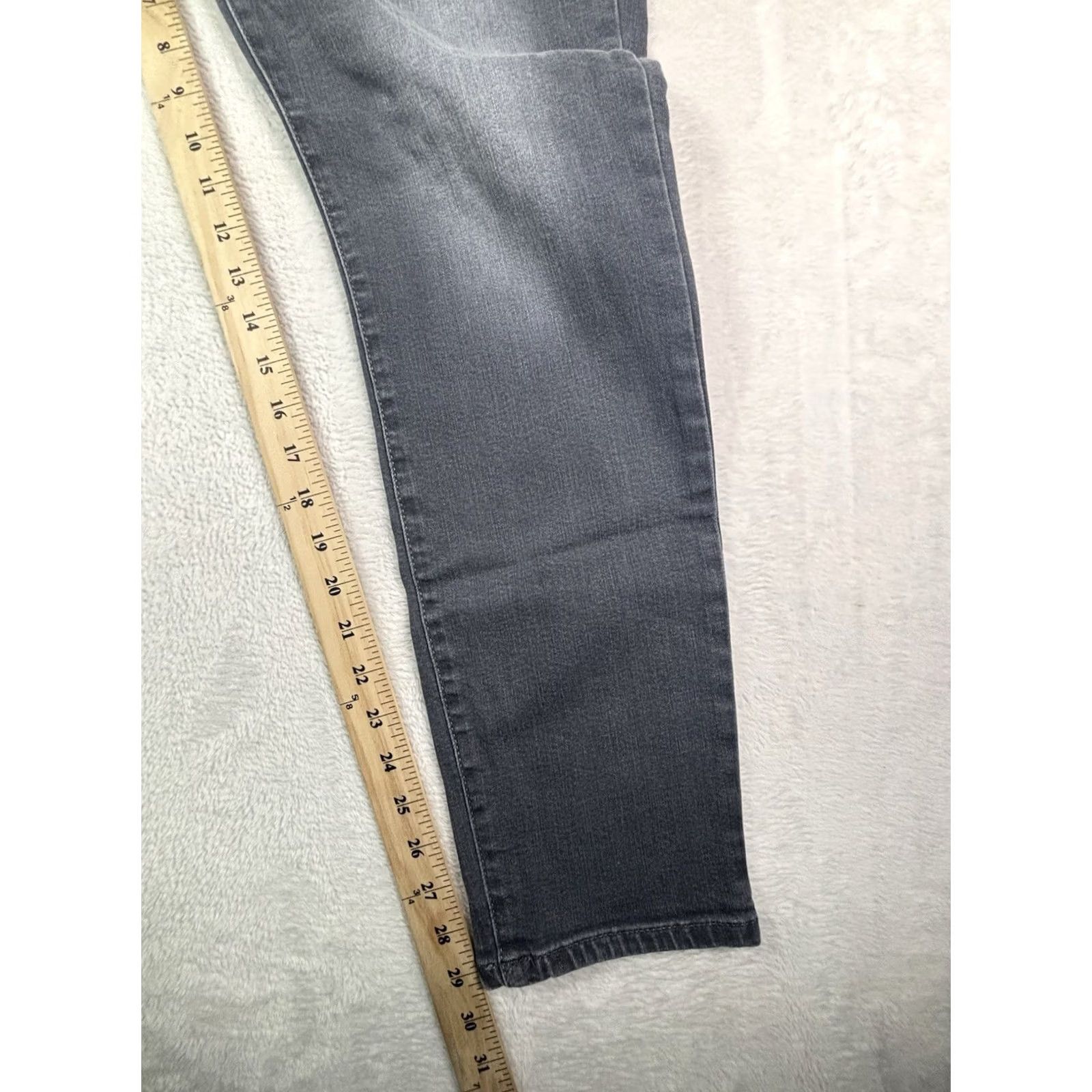 Lee LEE Women's Jeans Slim Fit 16 Medium Denim Black 5-Pocket Belt Loops Slimming Stretch Jeans Size 38" / US 16 / IT 52 - 4 Thumbnail