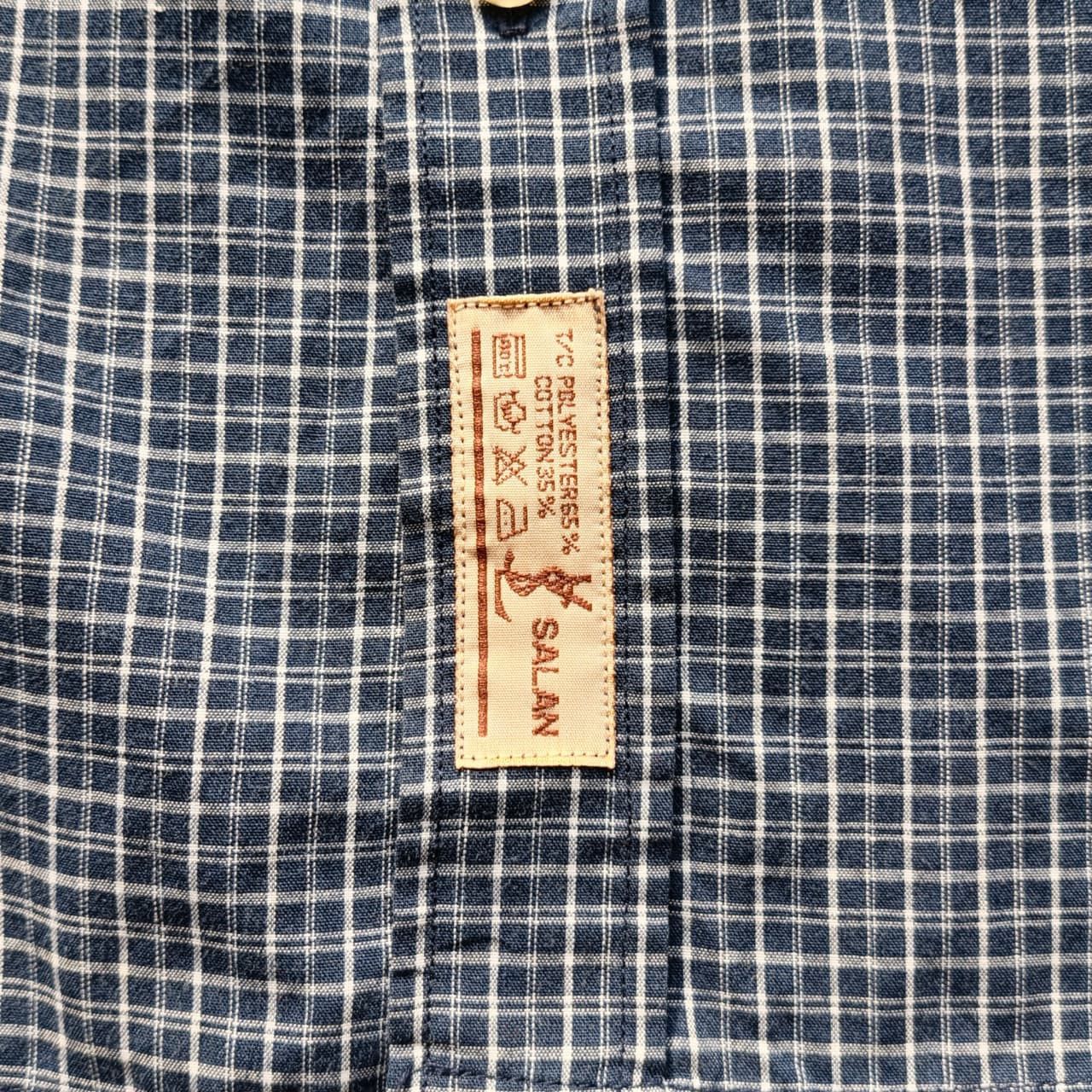 Yves Saint Laurent Vintage 90's YSL Salan Button Up Plaid Shirt Size US M / EU 48-50 / 2 - 8 Thumbnail