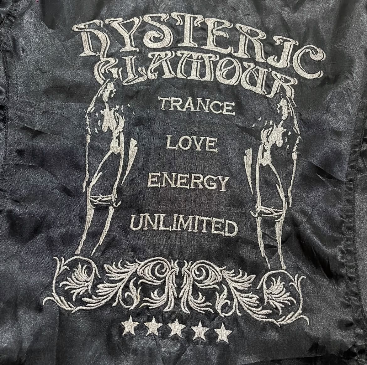 Hysteric Glamour Vintage Hysteric Glamour “Love Energy” Satin Jacket Black Size US M / EU 48-50 / 2 - 2 Thumbnail