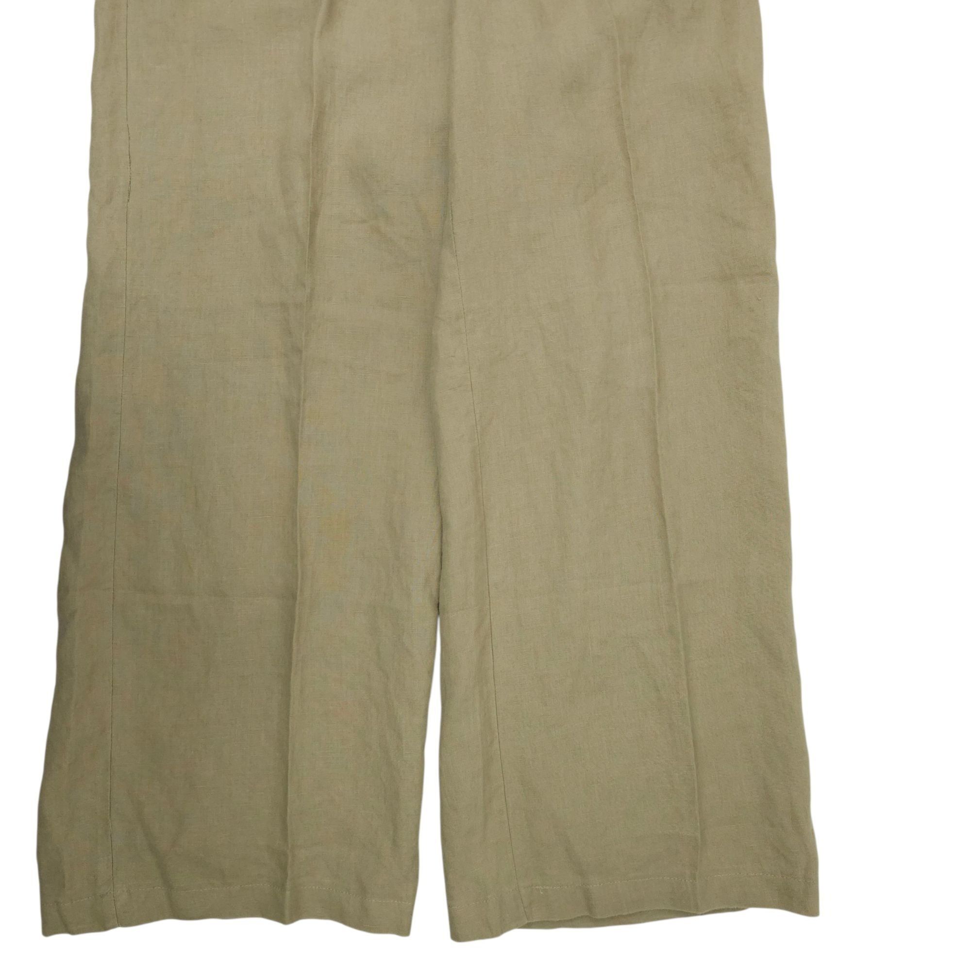 Chicos Chicos Linen Pants Women Size 1 US M/8 MId Rise Wide Leg Sla Size 30" / US 8 / IT 44 - 11 Thumbnail