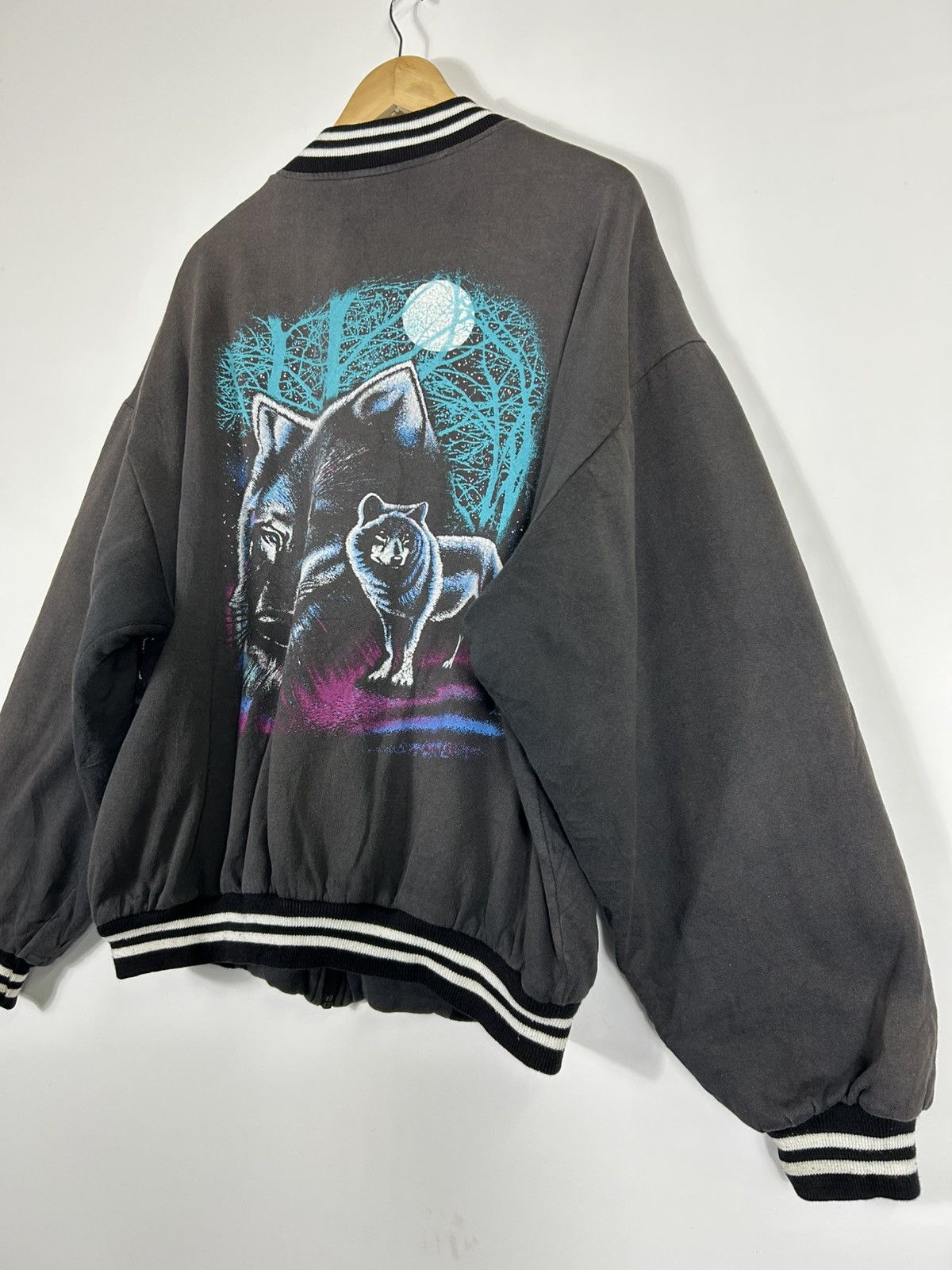 Vintage ⚡️Vintage 90’s Animal Baggy Bomber Jacket Size US L / EU 52-54 / 3 - 13 Thumbnail
