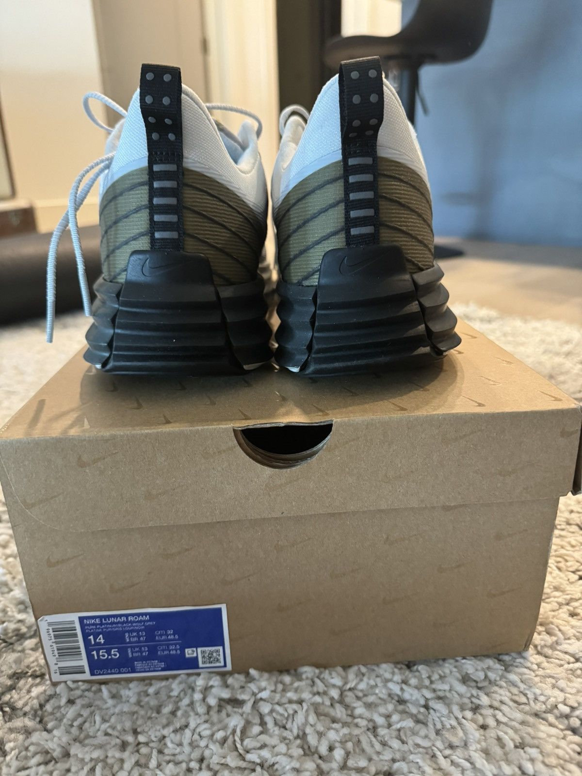 Nike Nike Lunar Roam Sz 14 Platnium/Wolf Grey Size US 14 / EU 47 - 6 Thumbnail