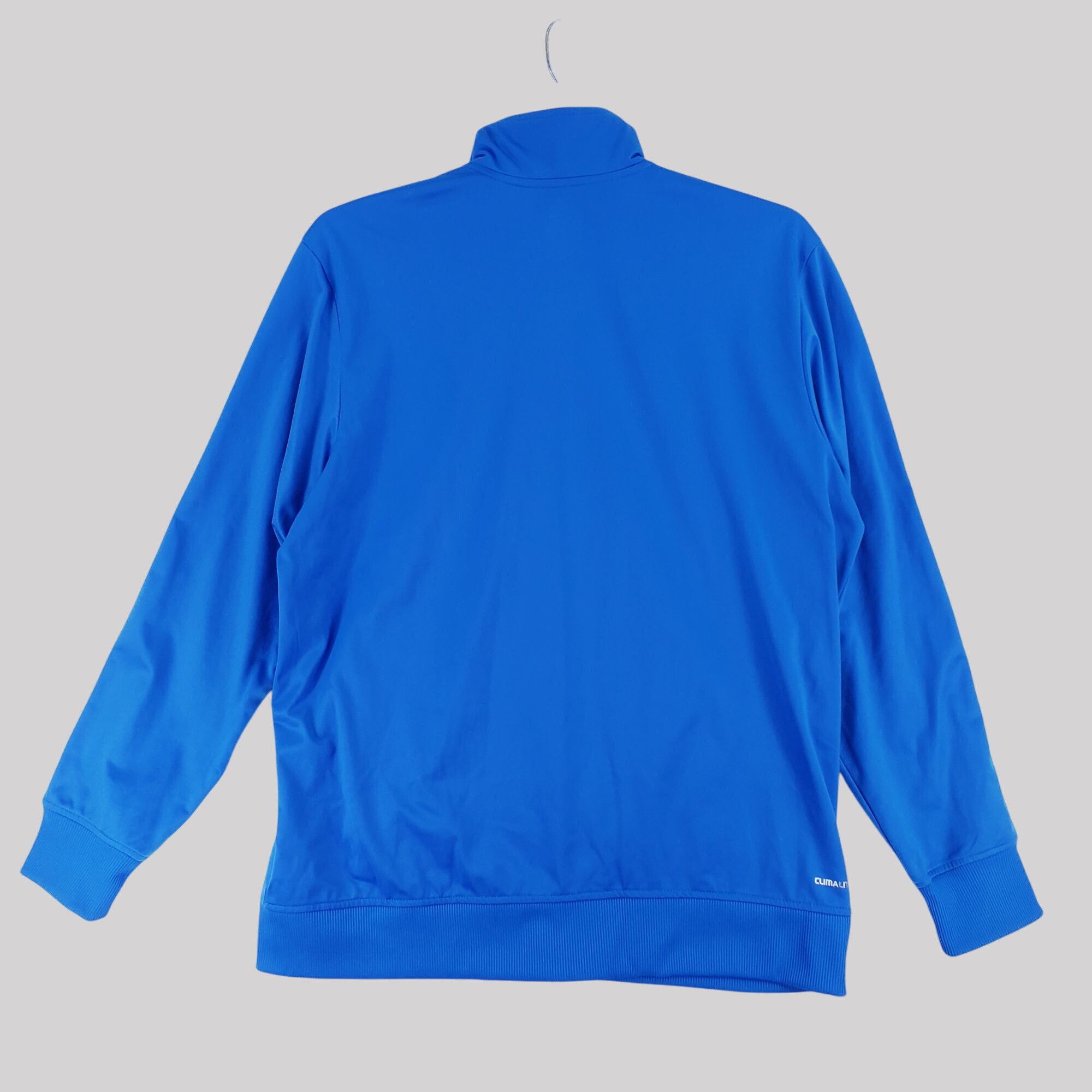 Adidas Adidas Blue Full-Zip Climalite Track Jacket With Striped Size US XL / EU 56 / 4 - 2 Thumbnail