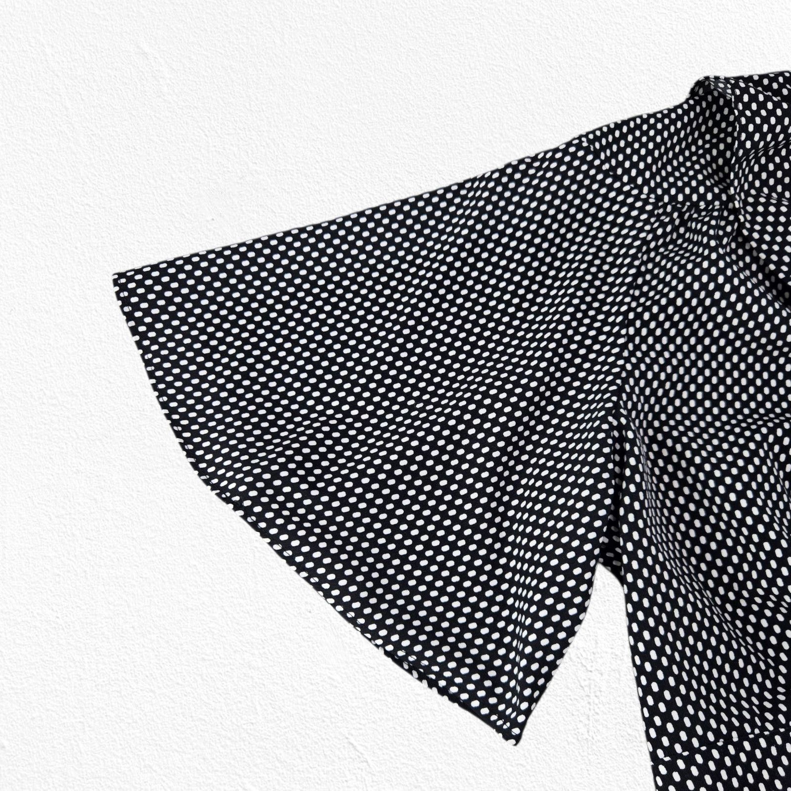 Other Black White Polka Dot Ruffle Wrap Midi Dress Size Large Size L / US 10 / IT 46 - 8 Thumbnail