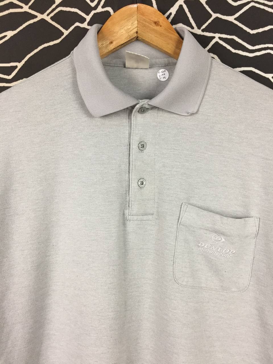 Dunlop Vtg Dunlop Motorsport Embroidered Logo Long Sleeve Polo Tee Size US L / EU 52-54 / 3 - 3 Thumbnail