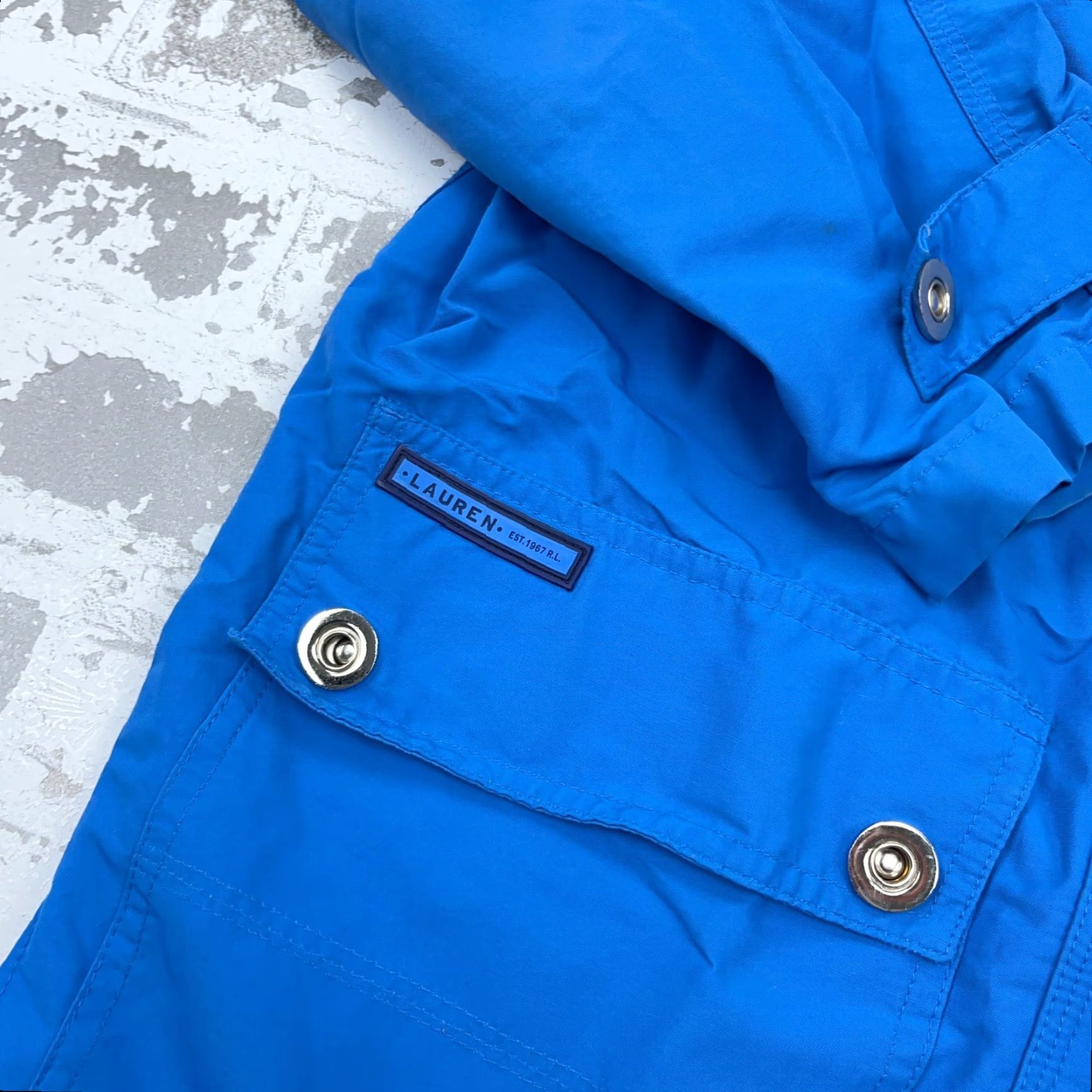 Ralph Lauren VINTAGE Lauren Ralph Lauren Jacket Women S Blue Rain Coat Windbreaker LRL VTG Y2K 90s City Nautical Preppy Tropical Shell USA Family? Size S / US 4 / IT 40 - 7 Thumbnail