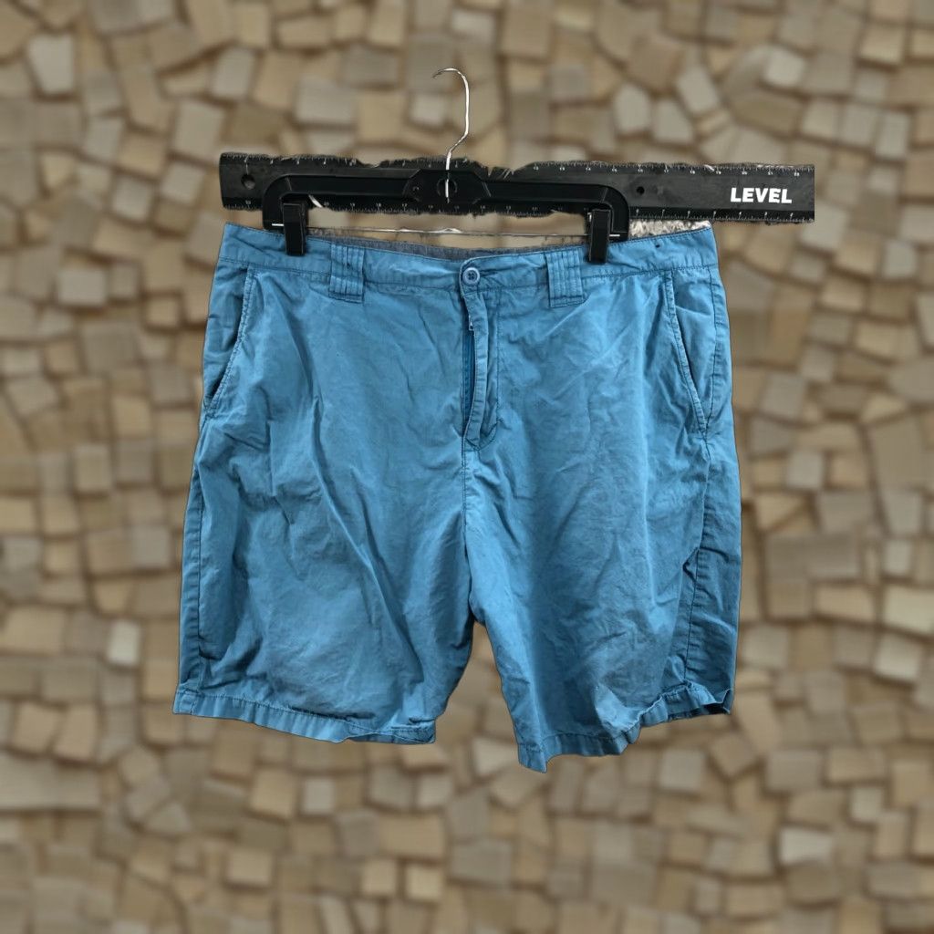 O'Neill O'Neill Mens Shorts 36 Mid Wash Blue Chino 5-Pocket Regular Rise Flat Front Belt Loops Cotton Blend Casual Size US 36 / EU 52 - 1 Thumbnail
