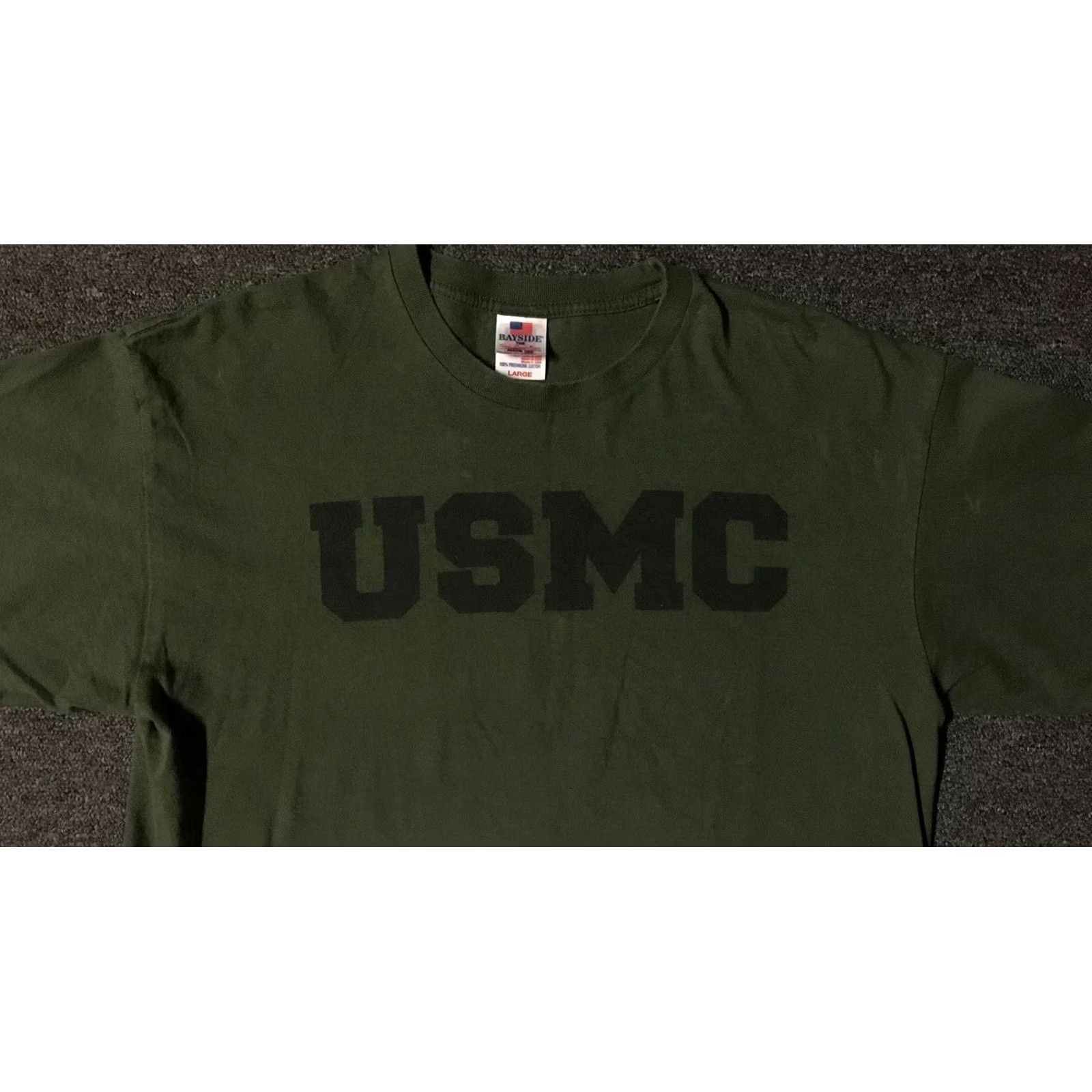 Vintage VINTAGE USMC Shirt M USA Military College Army Grunge 90s Green Nike? Size US M / EU 48-50 / 2 - 3 Thumbnail