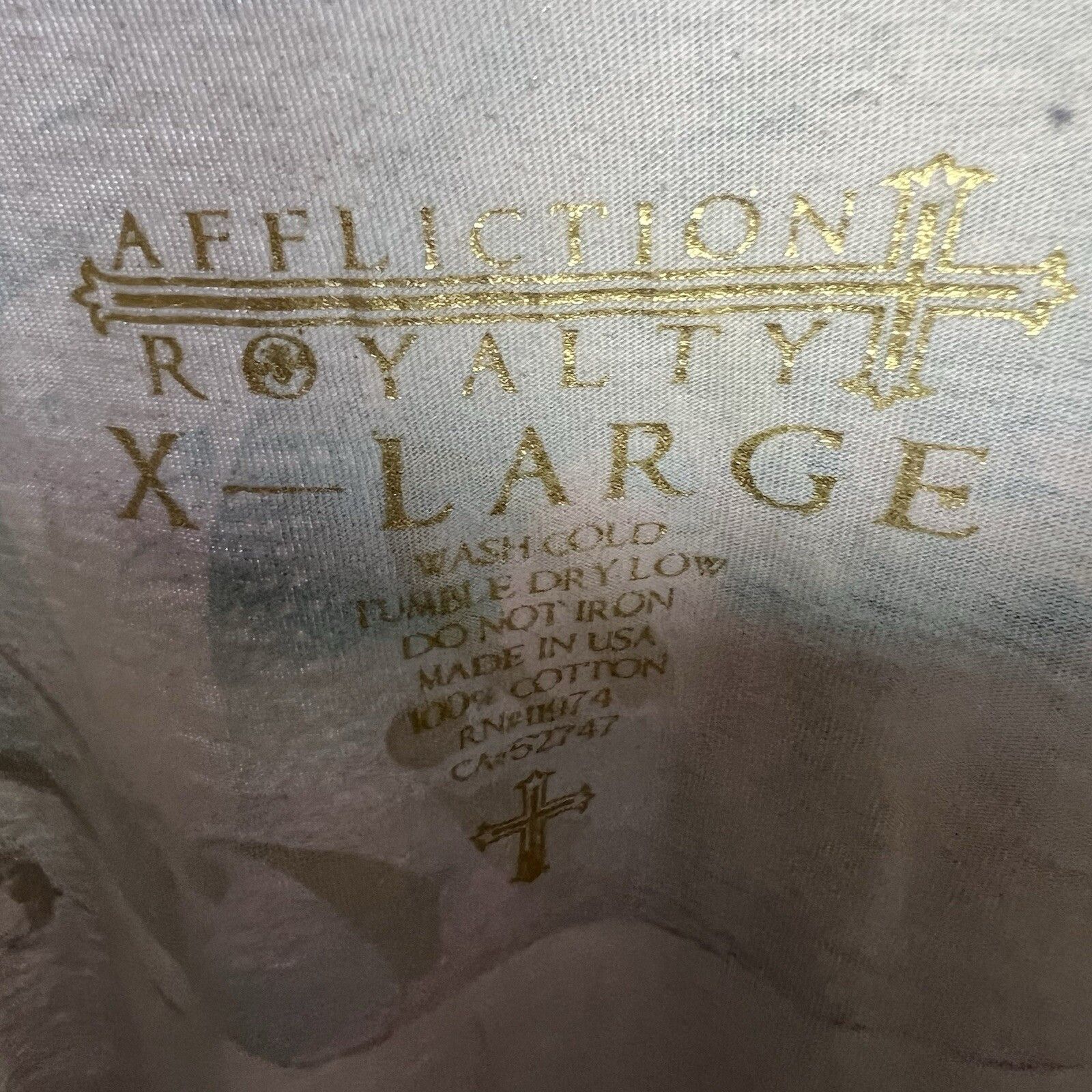 Affliction Affliction Tee Men's Size XL Short Sleeve Size US XL / EU 56 / 4 - 3 Thumbnail