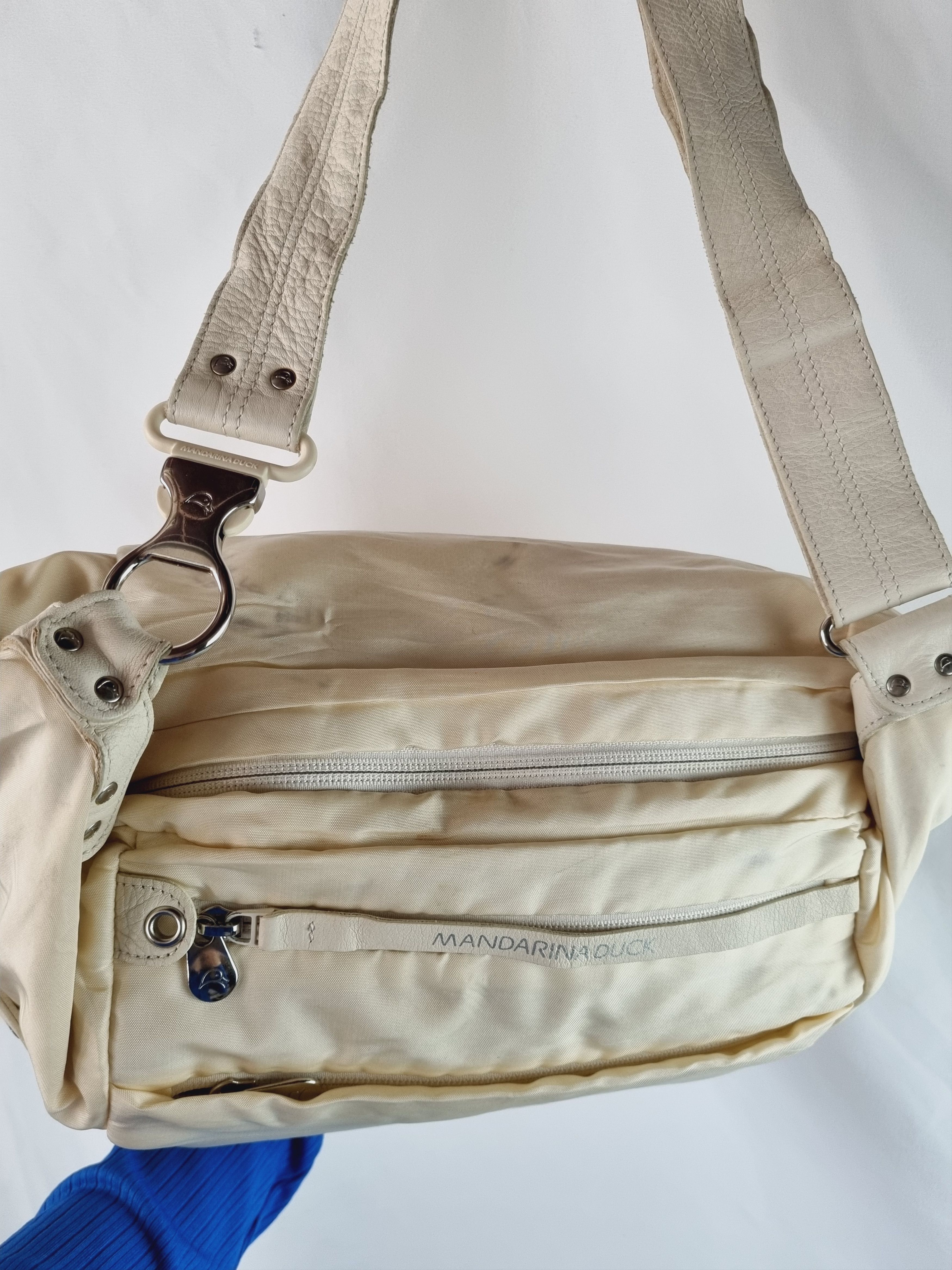 Japanese Brand × Mandarina Duck × Vintage Mandarina Duck Roomy Dirty Nylon Shoulder Bag Size ONE SIZE - 7 Thumbnail
