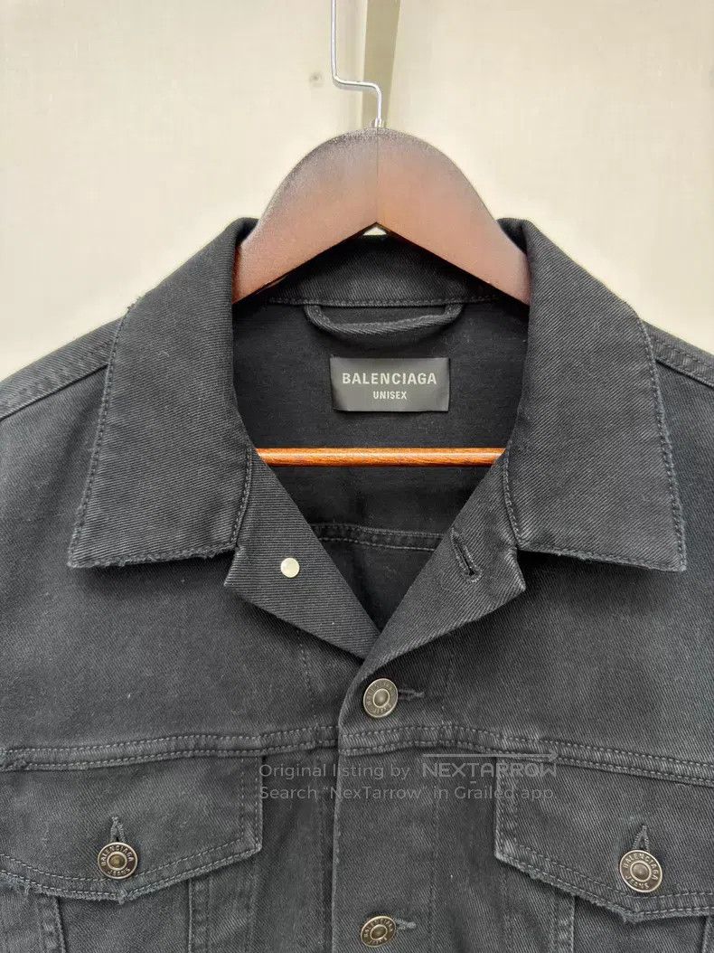 Balenciaga Balenciaga Black Washed Denim Jacket Size US M / EU 48-50 / 2 - 3 Thumbnail