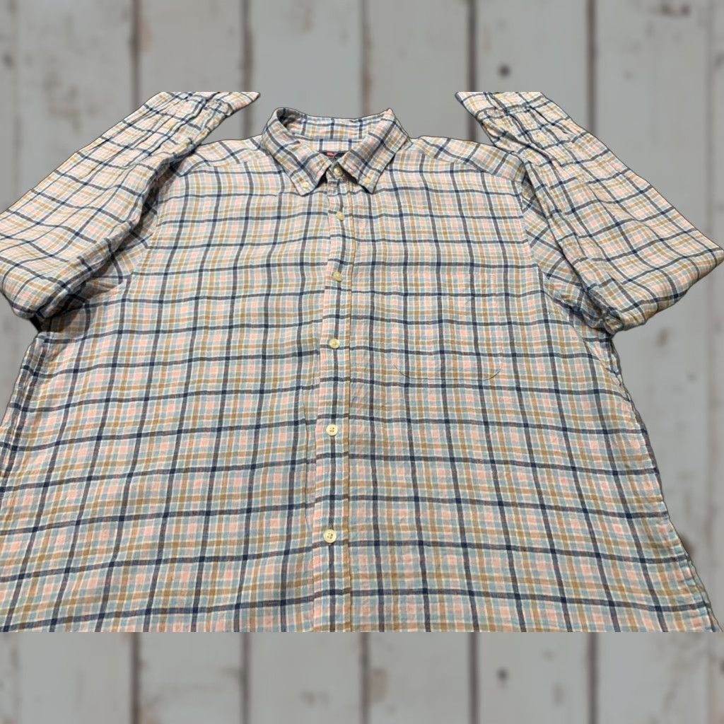 Vineyard Vines Vineyard Vines Men’s XL Linen Plaid Button-Down Shirt Multi-Color Classic Fit Collared Long Sleeve Size US XL / EU 56 / 4 - 1 Thumbnail