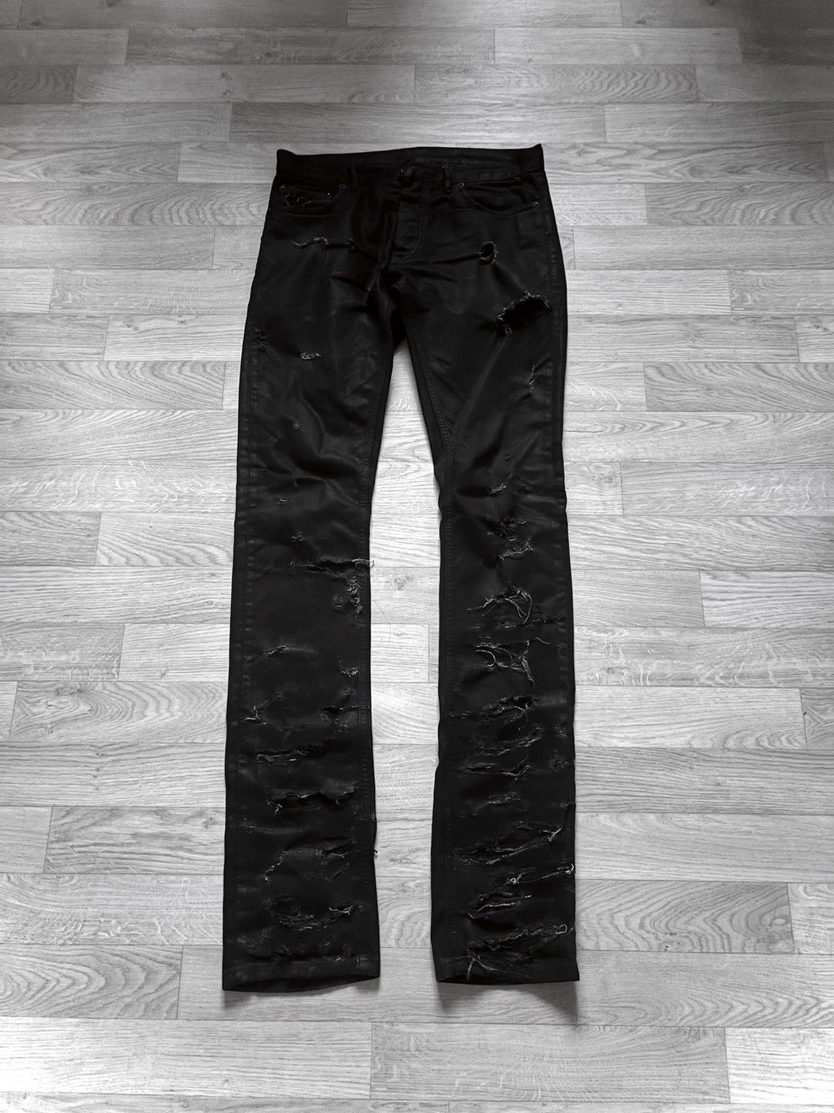 Dior Dior SS04 Strip Denim Size US 29 - 1 Thumbnail