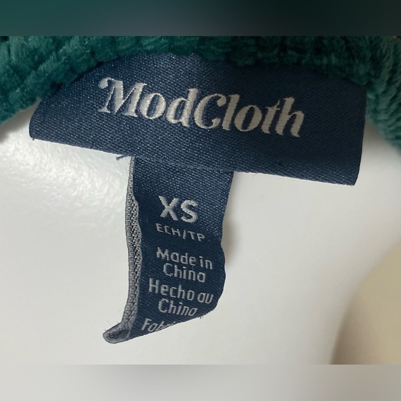 Other ModCloth | Solid Velvet Mini V Neck Holiday Party Dress | XS Size XS / US 0-2 / IT 36-38 - 5 Thumbnail