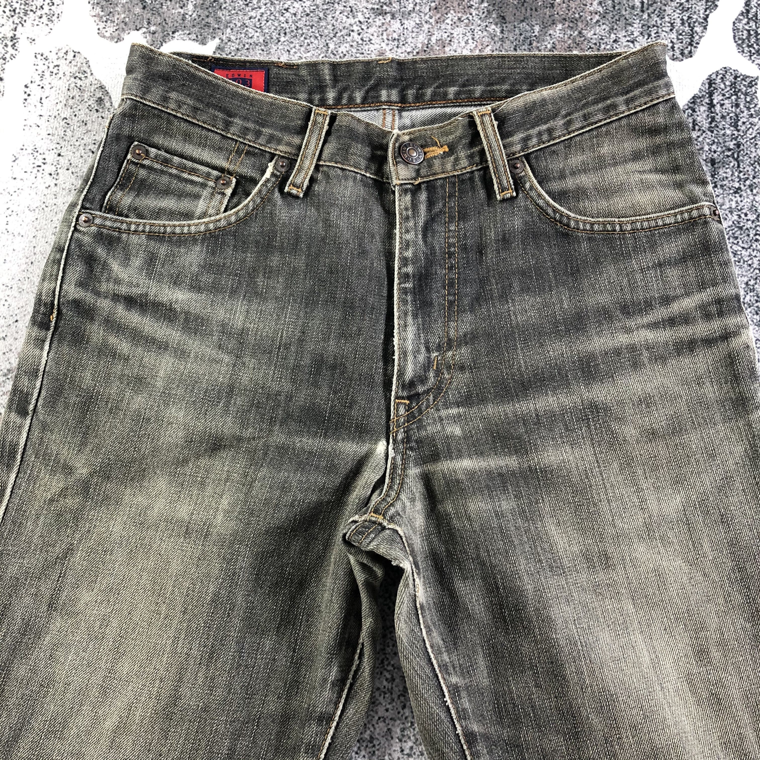 Edwin Vintage Edwin Jeans Faded Black Denim KJ2570 Size US 29 - 3 Thumbnail