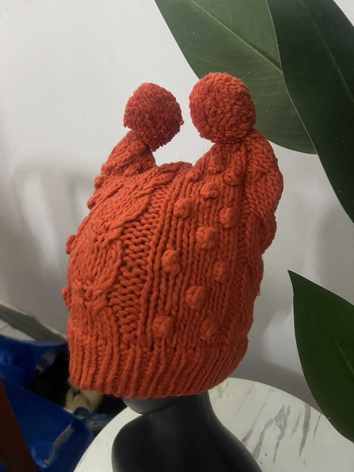 Comme des Garcons × Japanese Brand × Vintage EAGLE HORN WOOL BEANIE HAT Size ONE SIZE - 4 Thumbnail