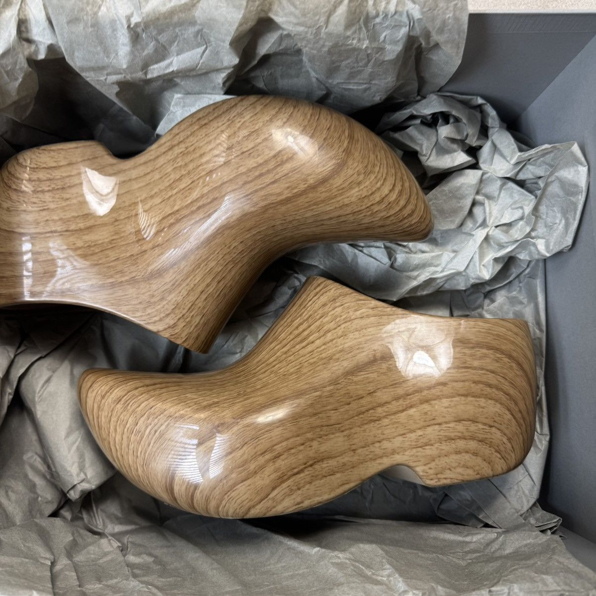 Balenciaga Balenciaga Beige Wood Technoclog Size US 7.5 / EU 40-41 - 4 Thumbnail