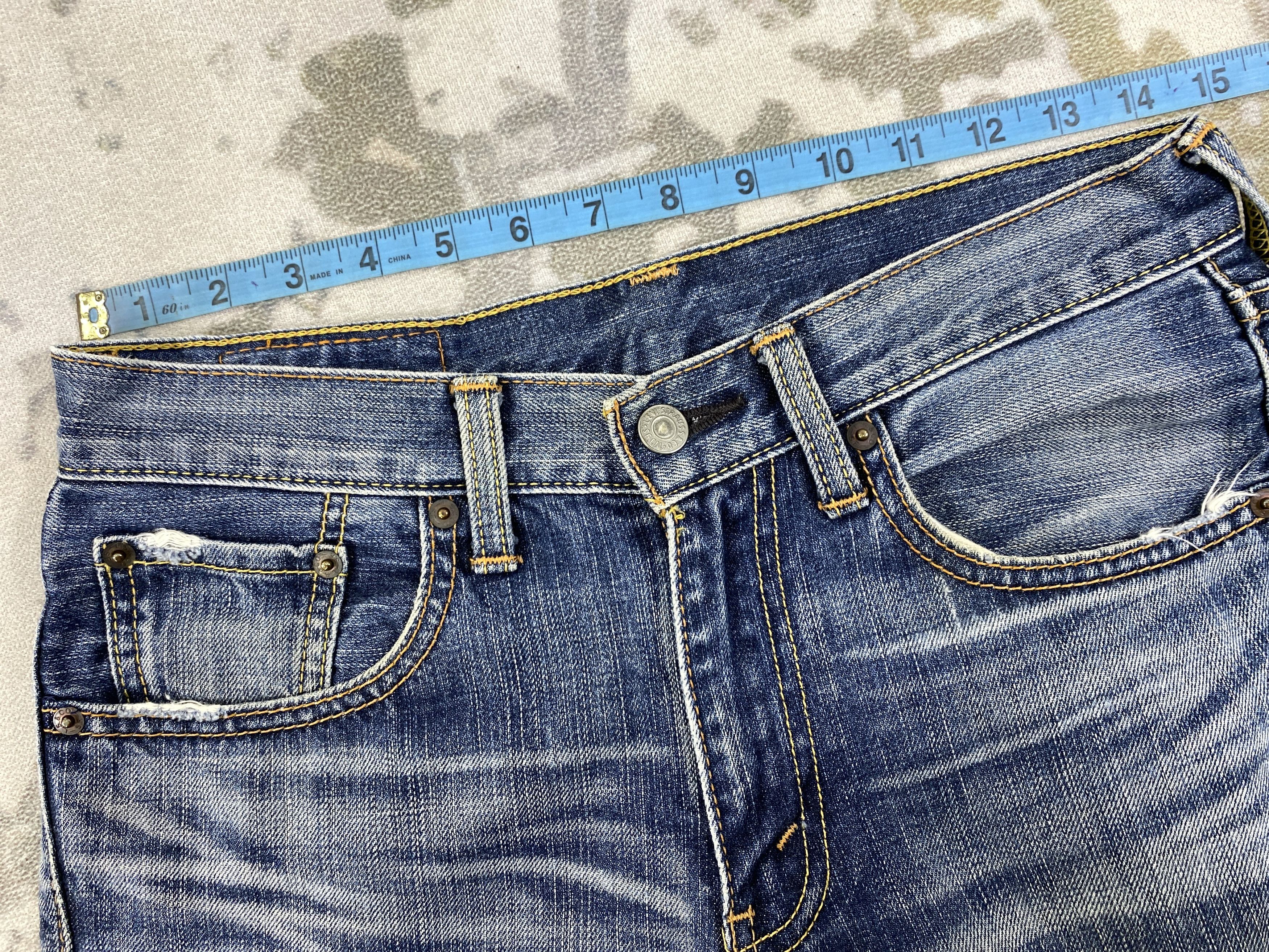 Japanese Brand Distressed Blue Vintage Levi's 707 29x28.5 Denim -JN1394 Size US 29 - 5 Thumbnail