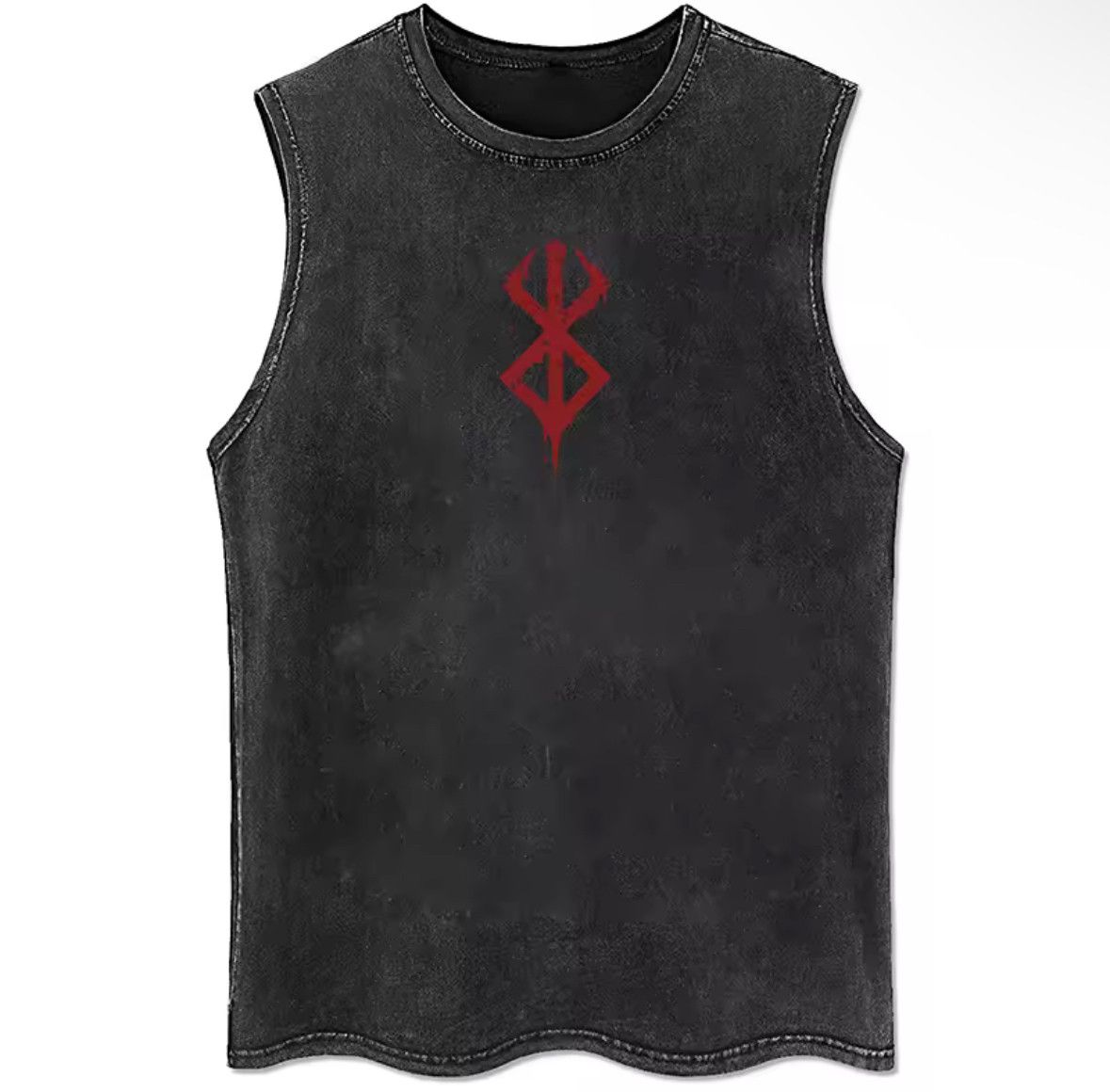 Japanese Brand Y2K Vintage Punk Berserk Anime Washed Tank Top T-Shirt Size US L / EU 52-54 / 3 - 1 Thumbnail