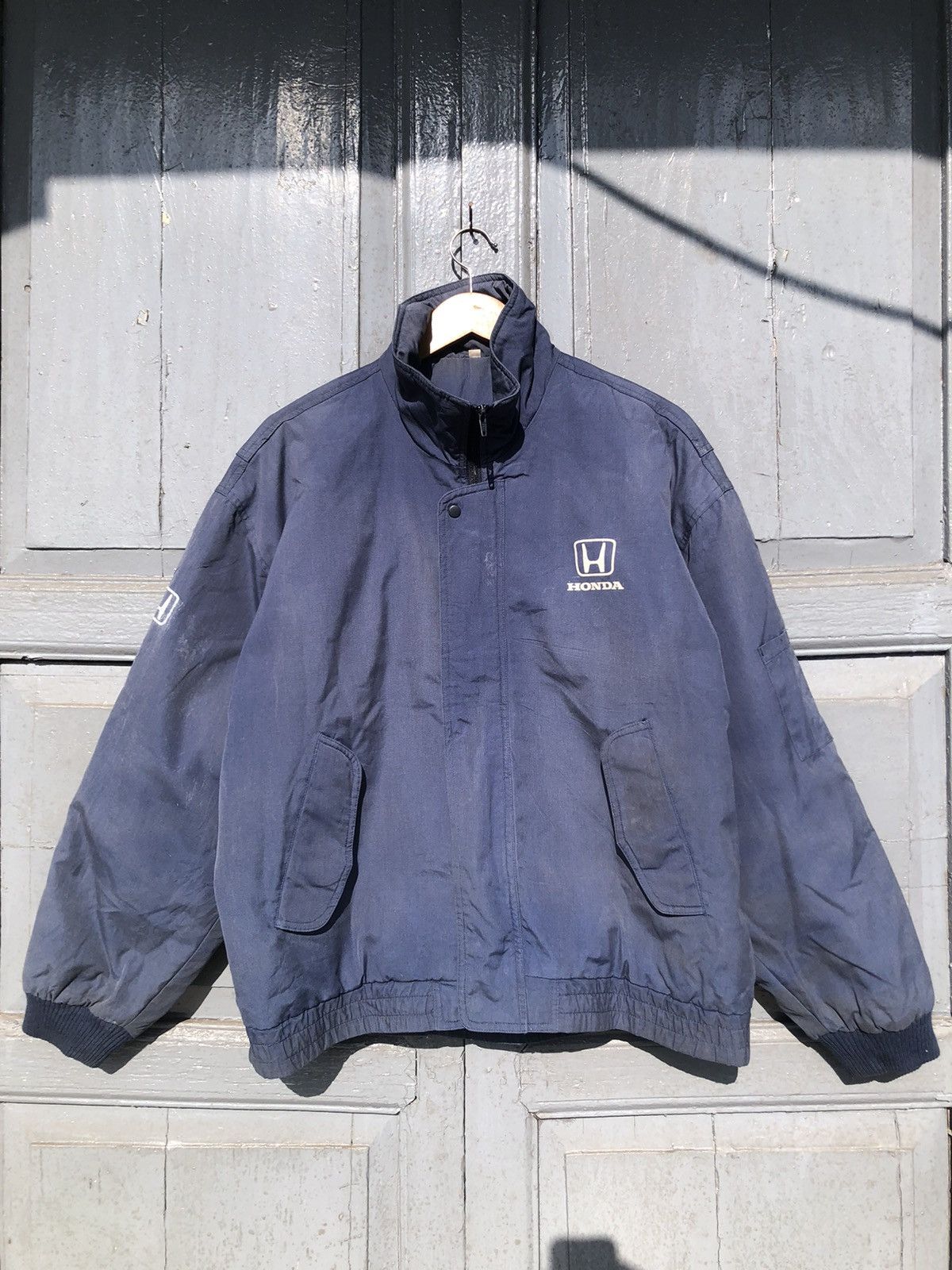 Honda × Sports Specialties × Vintage Vintage Honda Faded Blue Bombers Jacket Size US XL / EU 56 / 4 - 2 Thumbnail