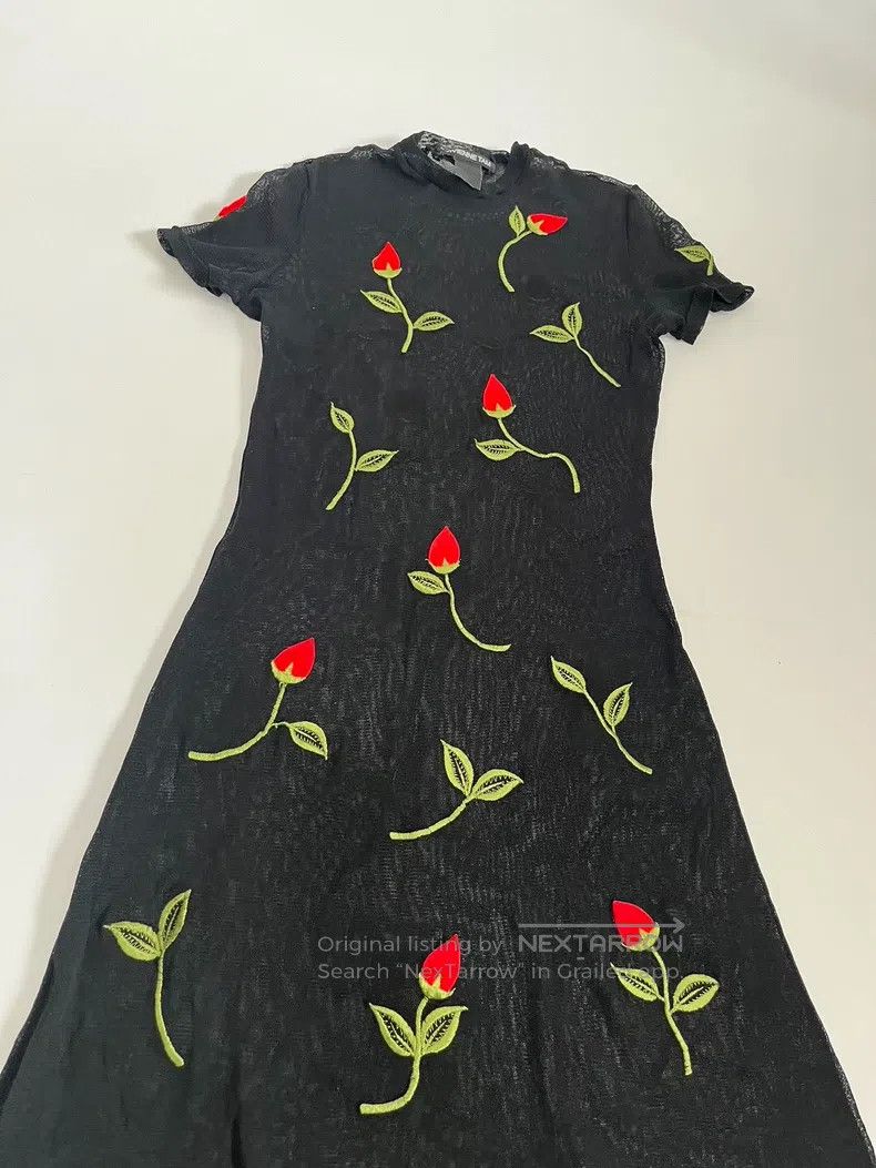 Vivienne Tam Vivienne Tam Embroidered Floral Tulle Dress Top Size S / US 4 / IT 40 - 3 Thumbnail