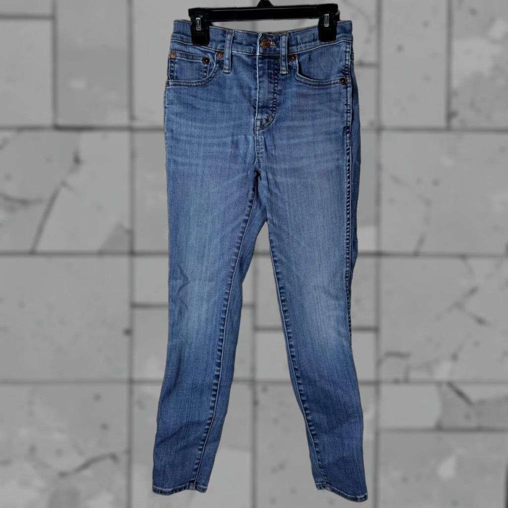 Madewell Madewell Jeans 10” High Rise Skinny Blue Cotton Size 25x24 Womens Size 42" / US 20 - 1 Thumbnail