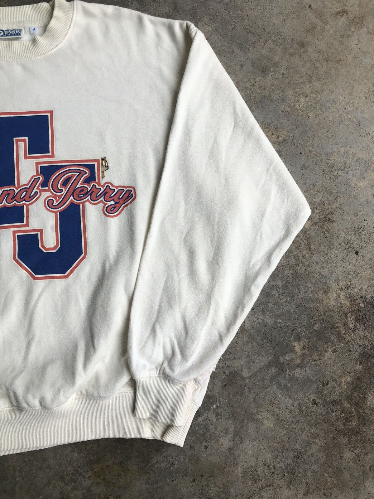 Cartoon Network × Vintage Vintage Tom and Jerry Discus Athletic Sweatshirt Size US M / EU 48-50 / 2 - 5 Thumbnail