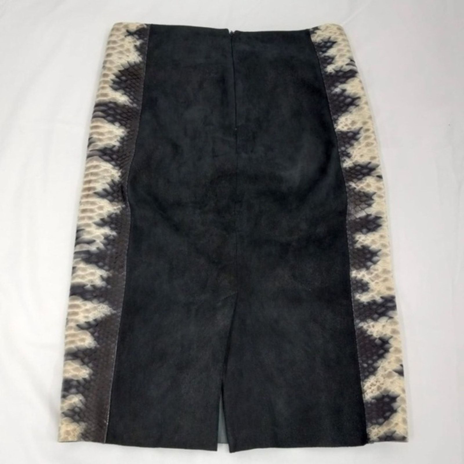 DROME leather/phyton skin skirt Sz S
