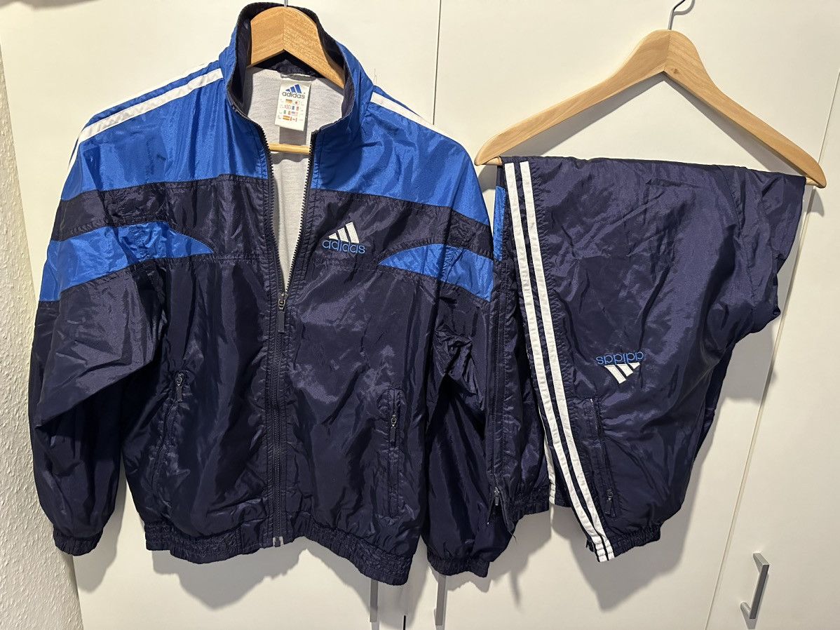 image of Adidas Tracksuit Size Xs Vintage Retro Adidas Suit in Blue, Men's