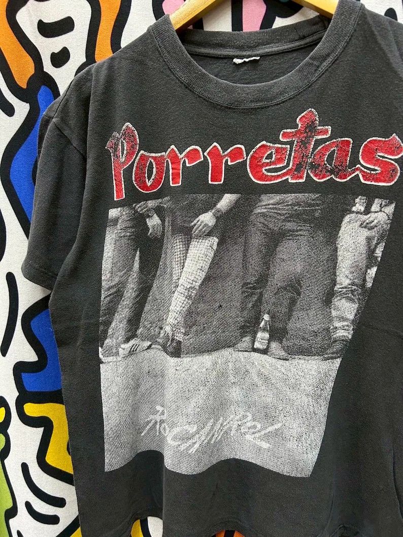 Vintage Vintage 90s Porretas Band tshirt size M Size US M / EU 48-50 / 2 - 4 Thumbnail