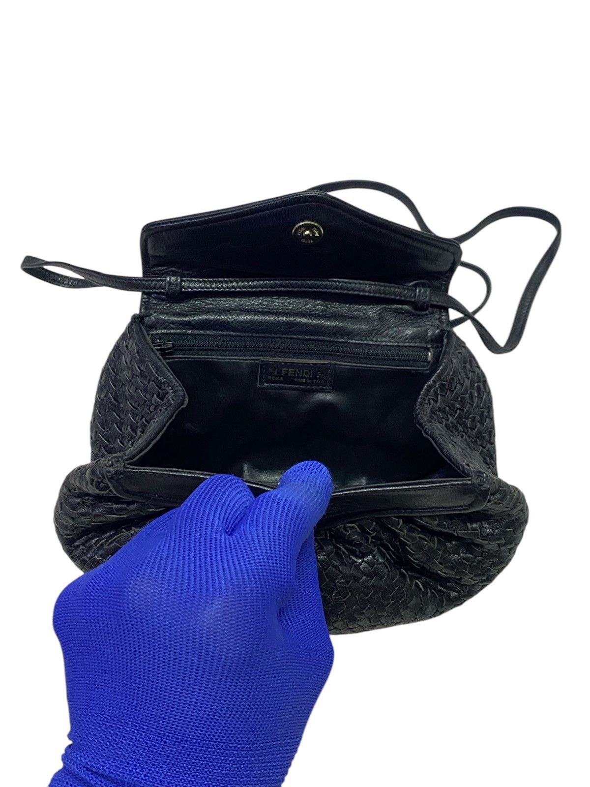 Fendi × Vintage Vintage Fendi lntrecciato Leather Mini Crossbody/Shoulder Size ONE SIZE - 19 Thumbnail