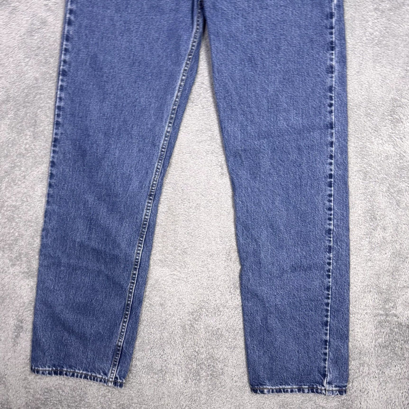 Levi's VINTAGE Levi's 505 Jeans Mens 34x34 Regular Straight Paper Tag Batwing 90s Y2K Jeans Mens Regular 34 Blue 34x34 Size US 36 / EU 52 - 2 Thumbnail