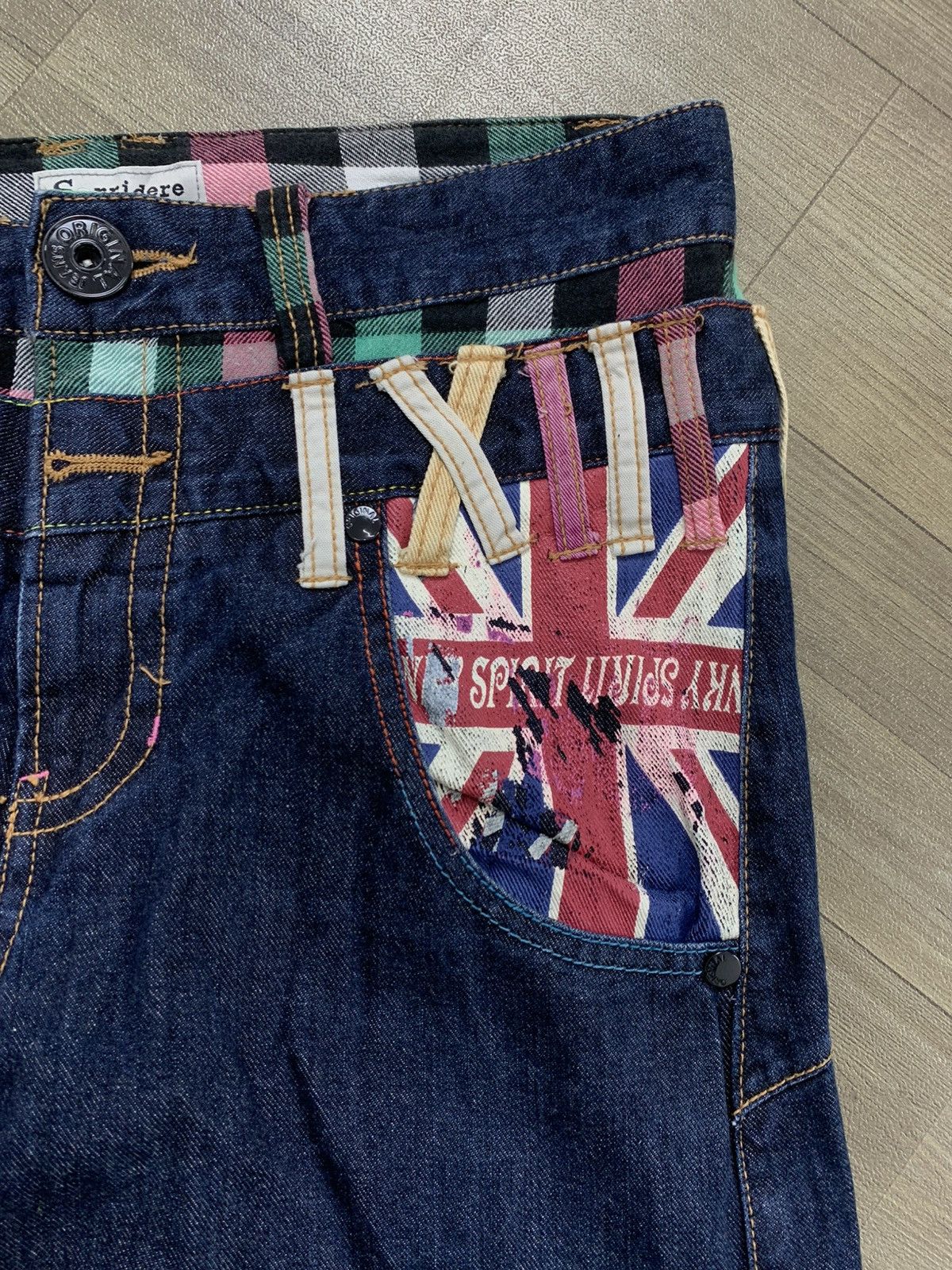 Hysteric Glamour 2000s Sorridere Double Waist Punk Plaid Lgb Style Jeans Size US 29 - 5 Thumbnail