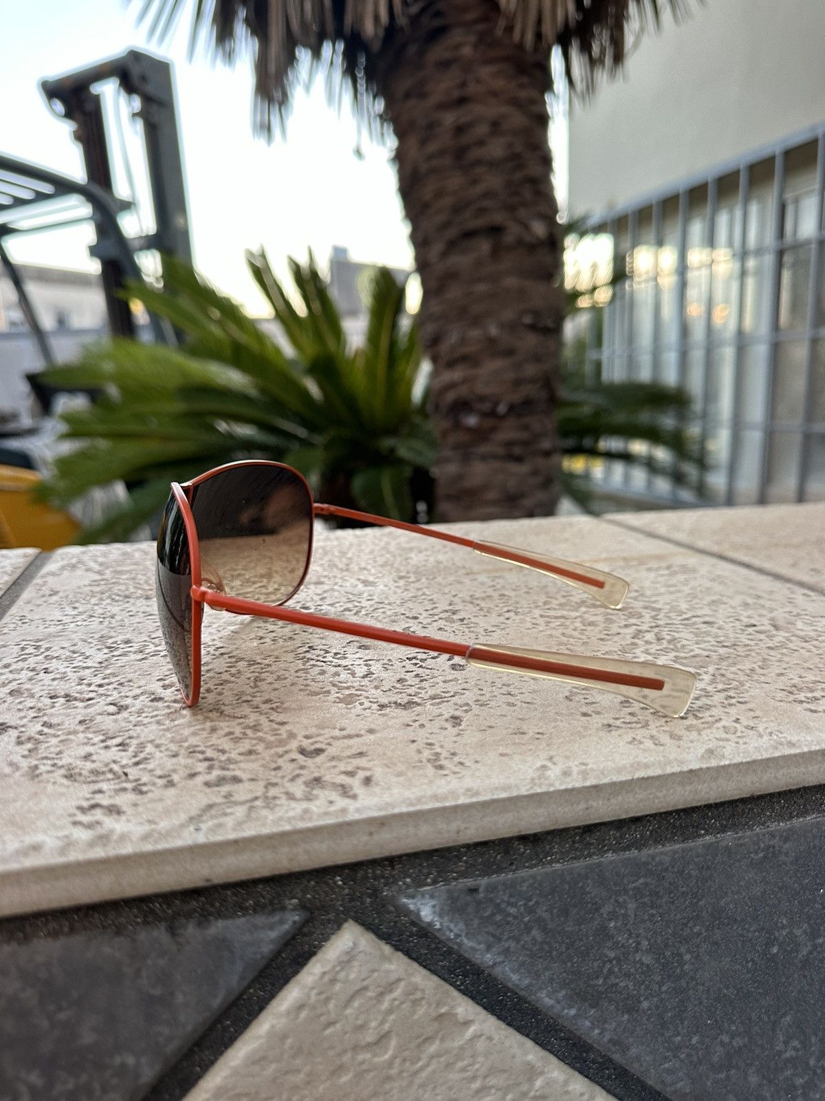 Belstaff Belstaff Sunglasses Orange 1990 Elicopter Collection M03-080 Size ONE SIZE - 4 Thumbnail
