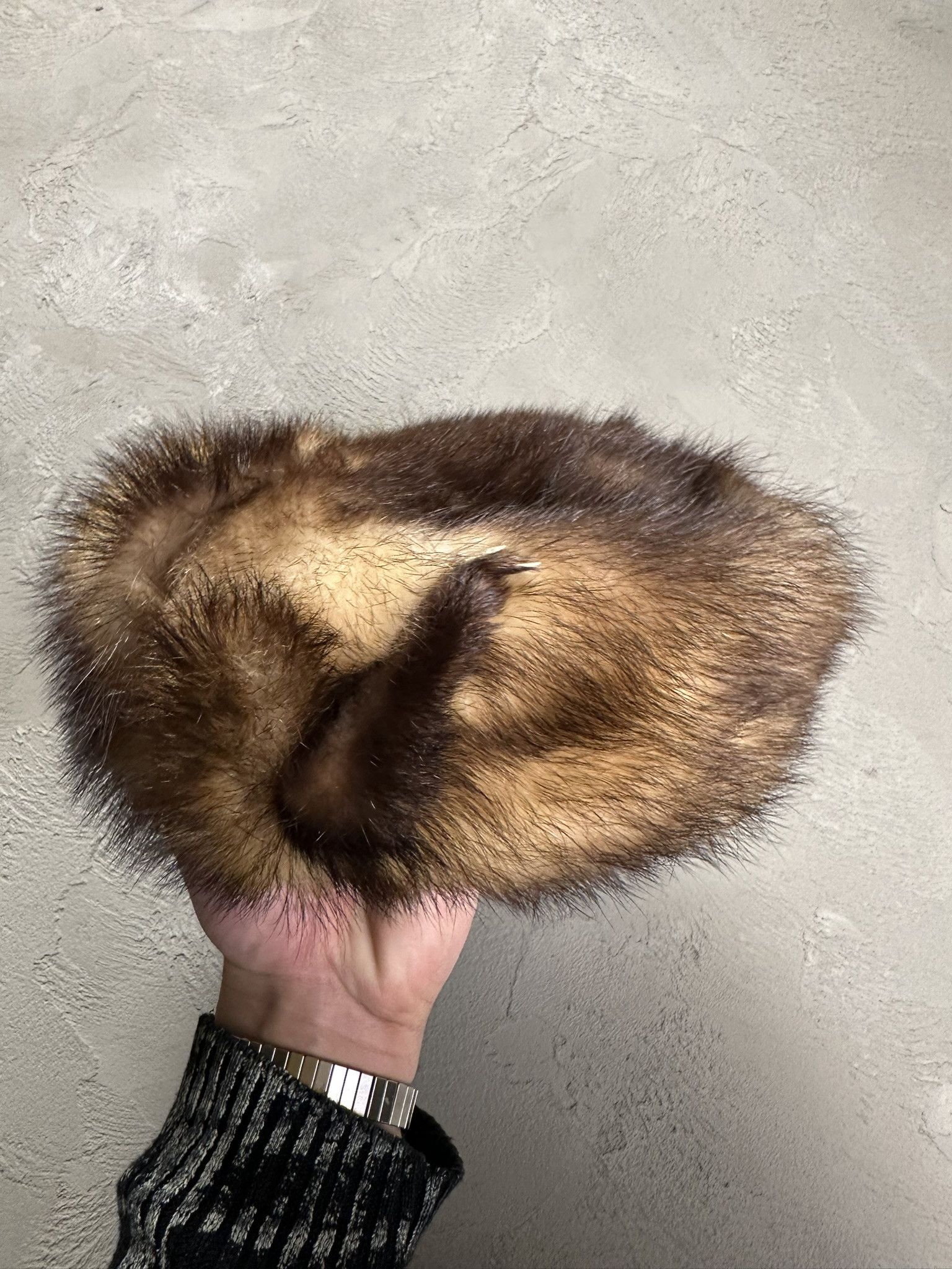Vintage 80s Vintage Real Fox Fur Slavic Soviet Hat Size ONE SIZE - 2 Thumbnail