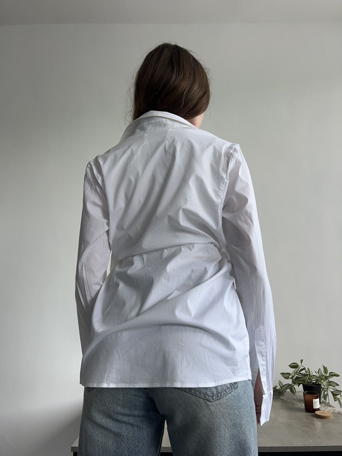 Maison Margiela Maisonmargiela women’s white button down top shirt Size L / US 10 / IT 46 - 18 Thumbnail