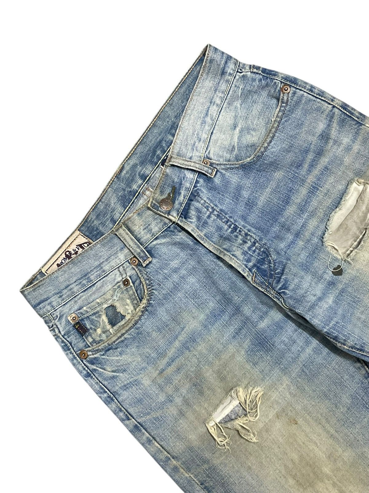 Abercrombie & Fitch Vintage A&F Killburn Low Rise Boot Distressed Paint Mud Wash Size US 30 / EU 46 - 6 Thumbnail