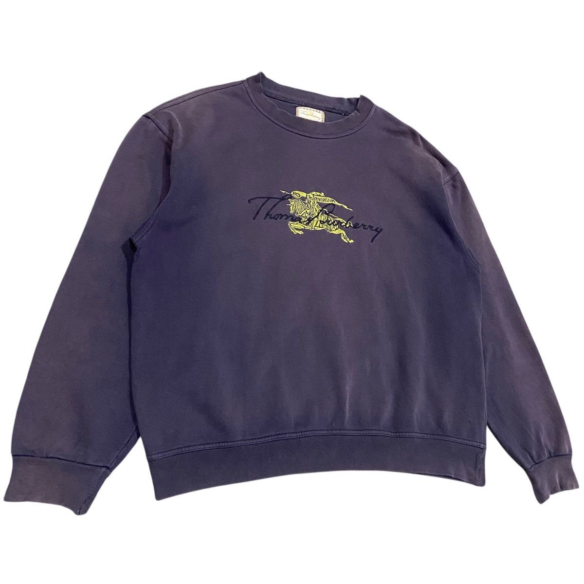 Burberry Prorsum Vintage Burberrys Sweatshirt Navy Blue Thomas Size US L / EU 52-54 / 3 - 3 Thumbnail