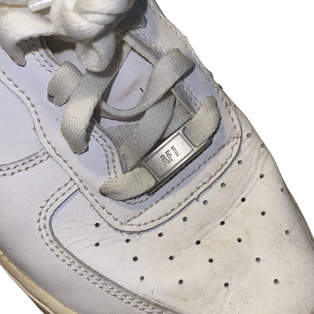 Nike Air Force 1 Low Top Sneakers Youth Shoes Triple White Size 7 Size US 7 / IT 37 - 6 Thumbnail