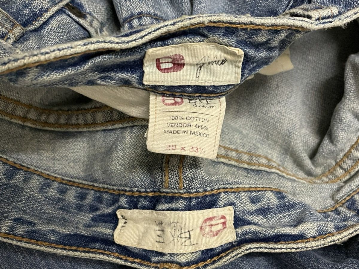 Japanese Brand Vintage 90s Japan Designer Bike Denim Distressed Flared Icon Size US 29 - 14 Thumbnail