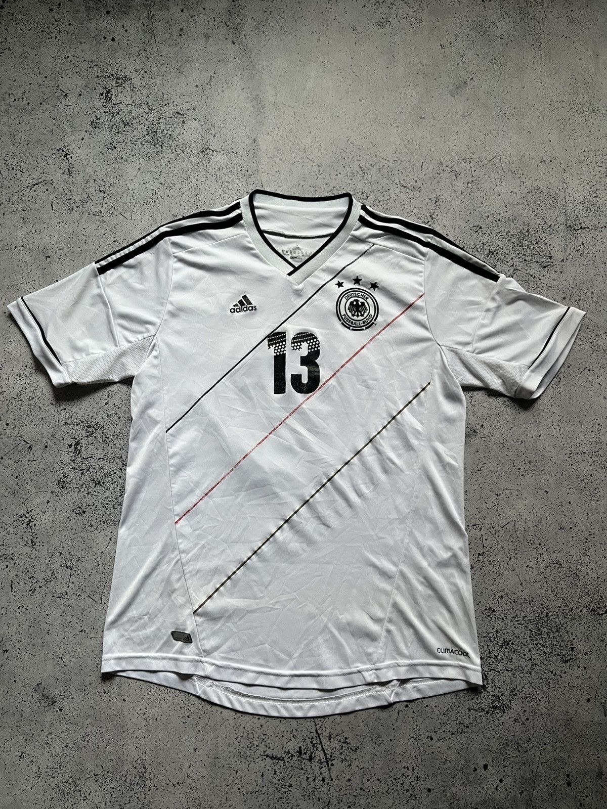 Vintage MULLER Adidas Germany 2011 Soccer Jersey Football Tee Y2K Size US L / EU 52-54 / 3 - 1 Thumbnail
