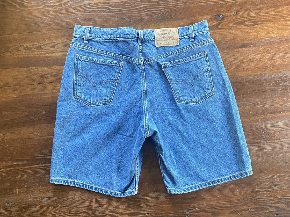 Levi's × Vintage Vintage ‘96 Levi’s 550 Orange Tab Relaxed Fit Jean Shorts Size US 37 - 2 Thumbnail