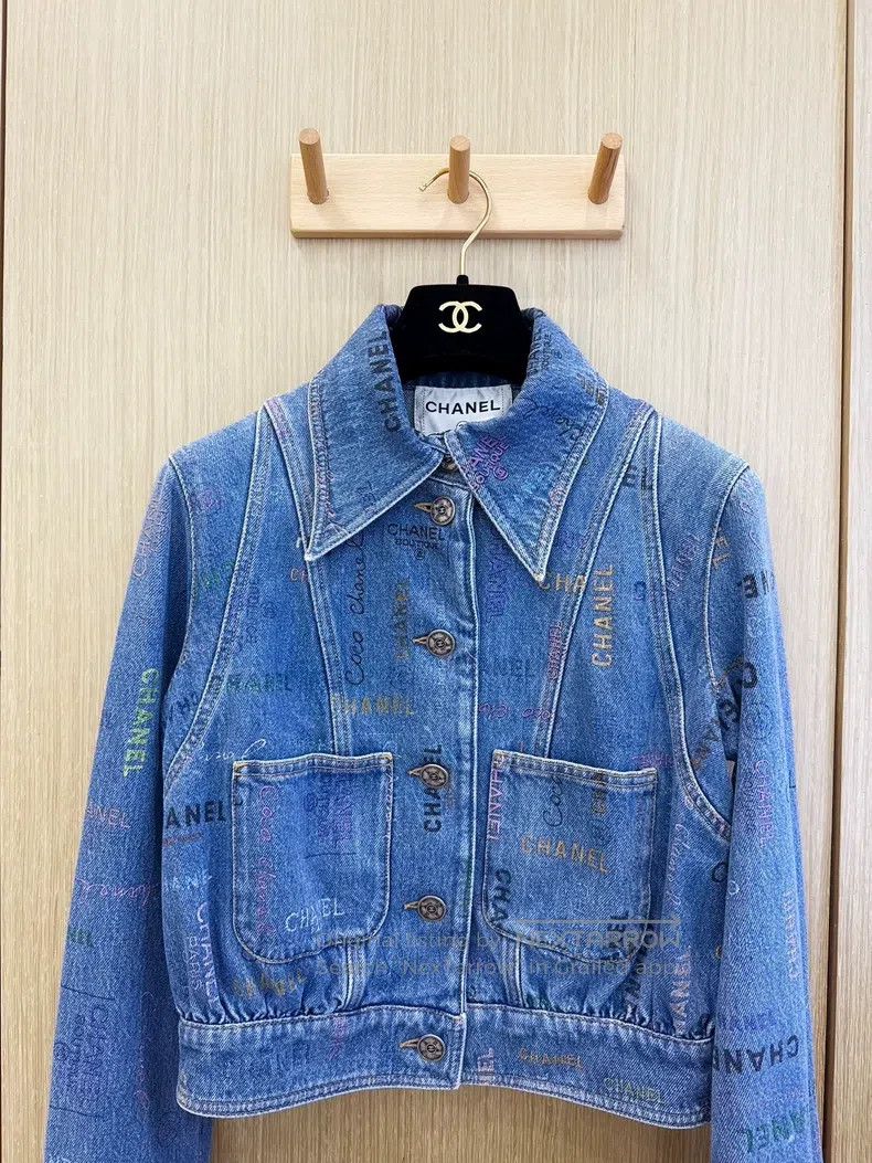 Chanel Chanel 22S colourful graffiti letter print washed denim ja Size XXS / US 00 / IT 34 - 2 Thumbnail
