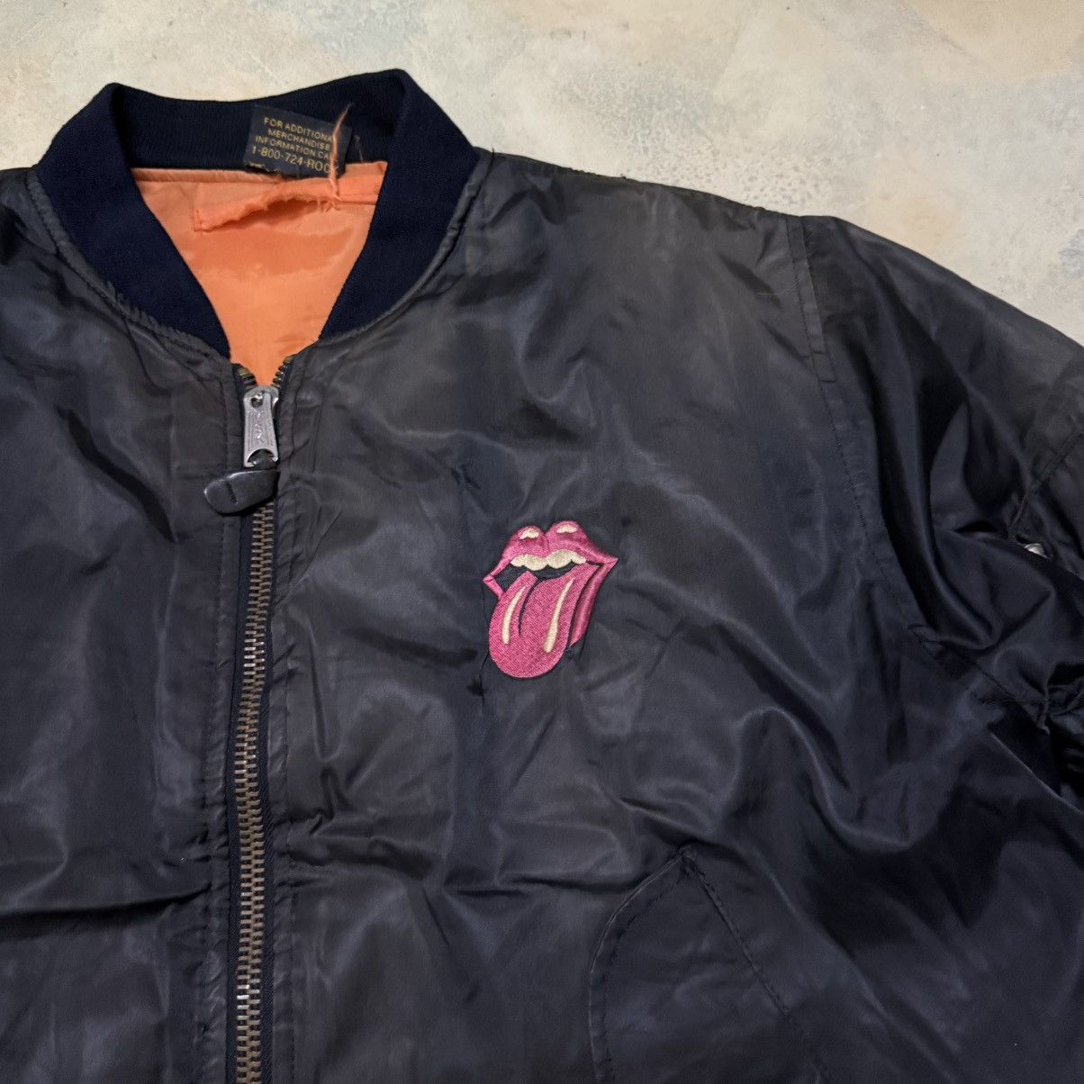 Brockum Vintage 1994 The Rolling Stones Bomber Jacket Brockum Tag Size US L / EU 52-54 / 3 - 6 Thumbnail