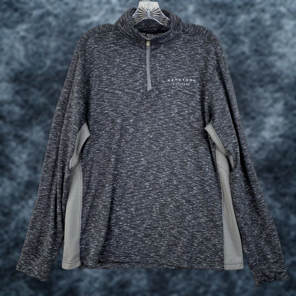 CO VINTAGE Outfitter Trading Co Performance Jacket Top Unisex XL Gray Heather Keystone CO Size XL / US 12-14 / IT 48-50 - 1 Thumbnail